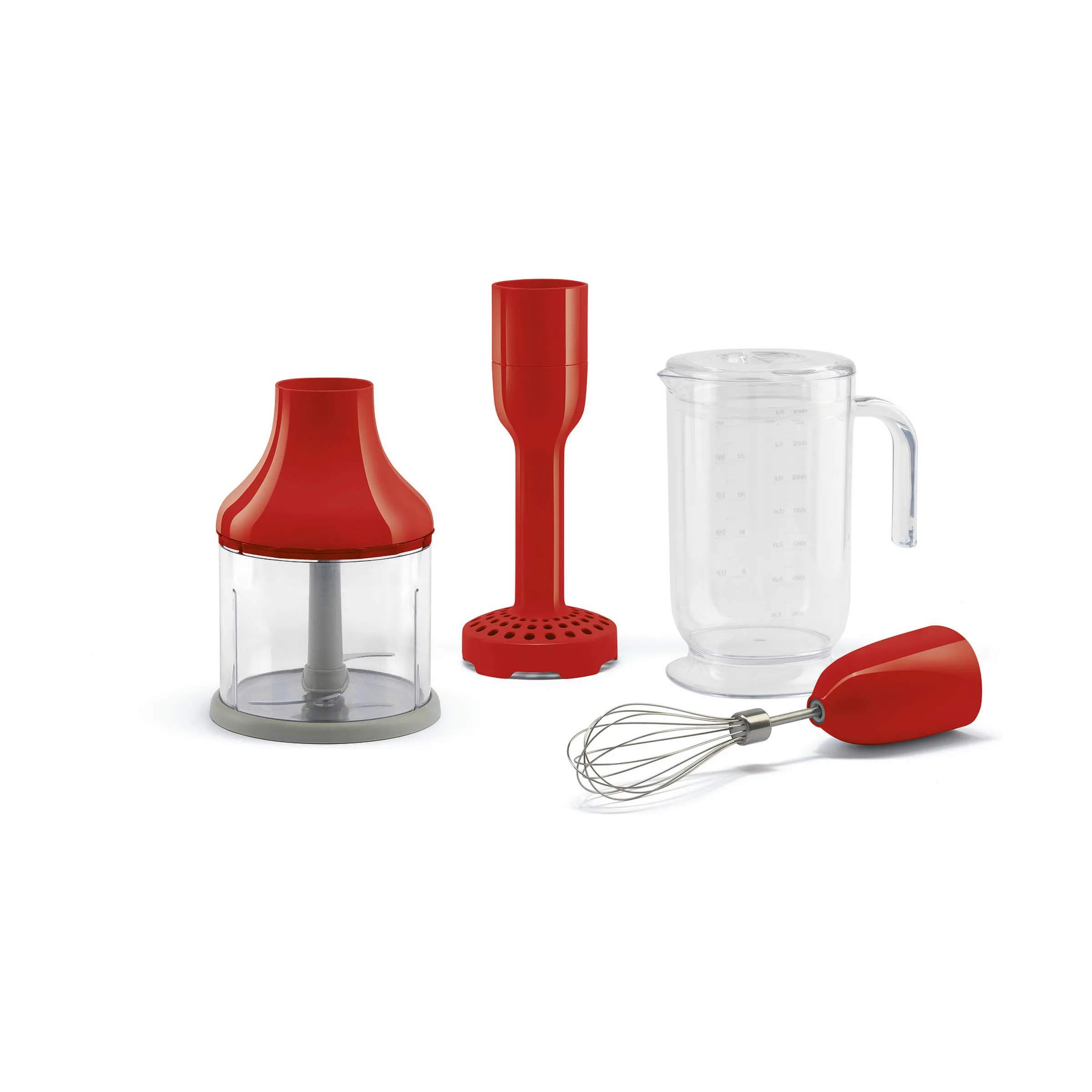 Stavblender Tilbehørssæt - 4 dele, rød, large
