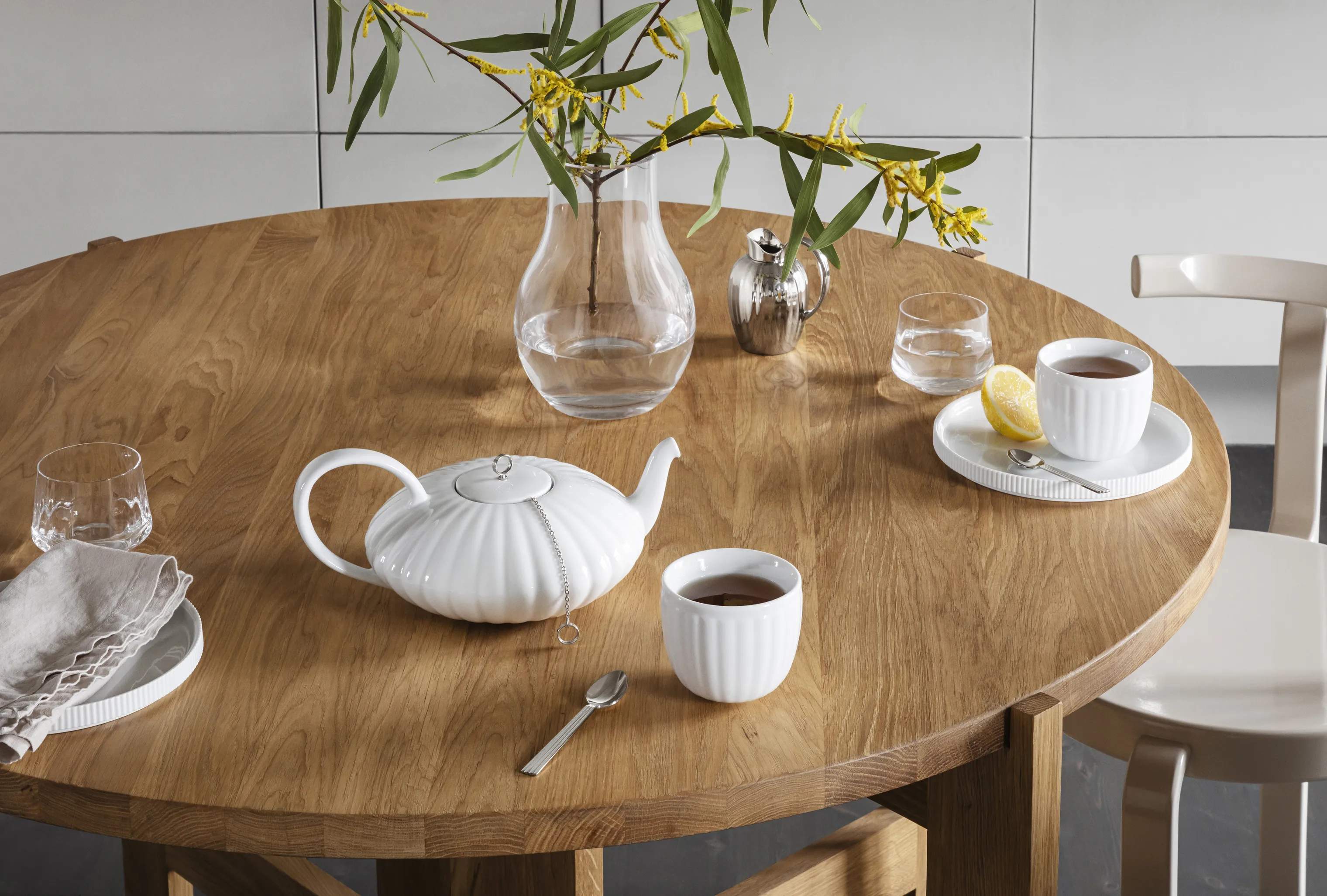 Georg Jensen Krus og kopper med hank Bernadotte Termokrus - 4 stk. i Hvid, 2