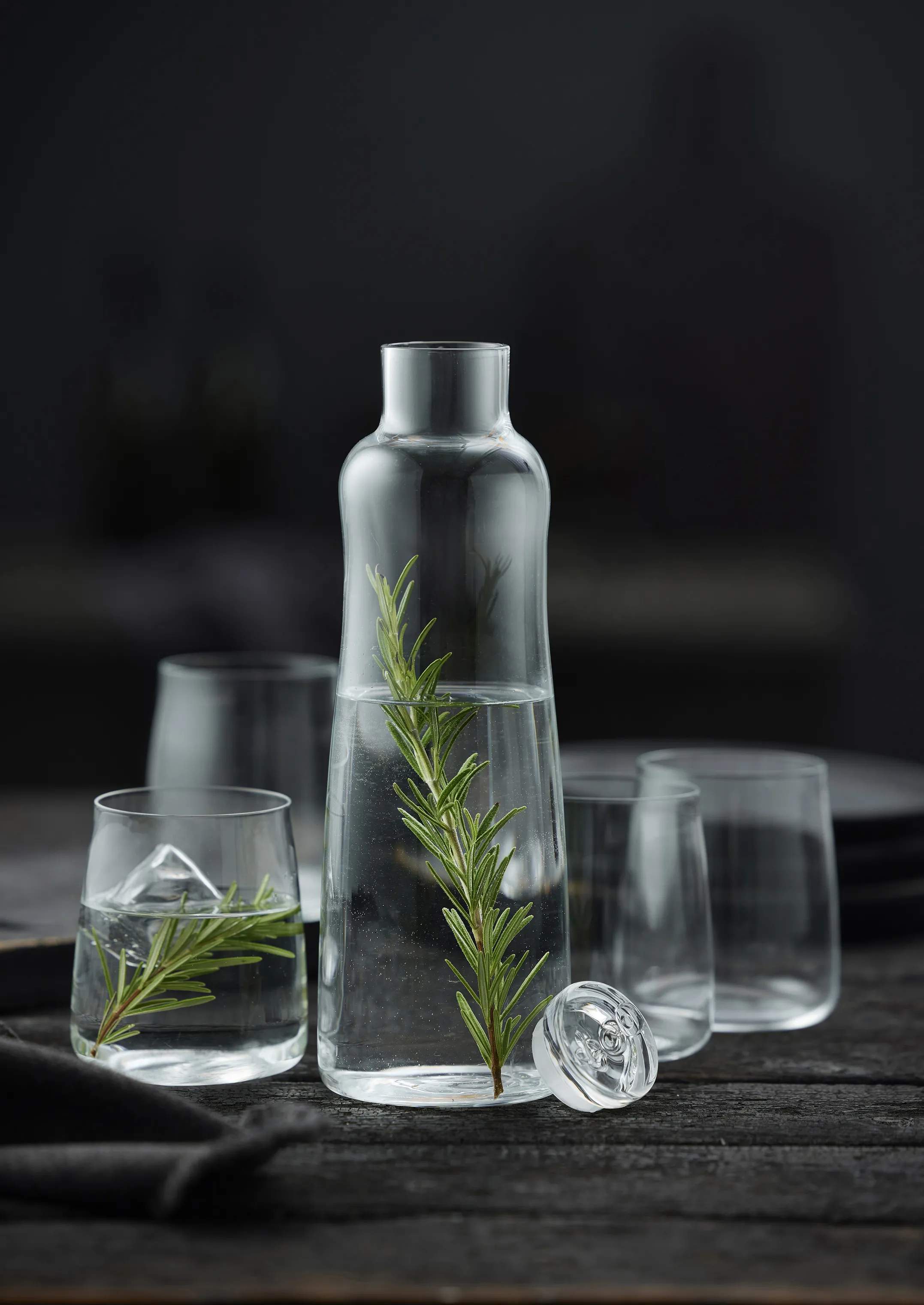 Lyngby Glas Serveringskander Zero Kandesæt - 5 dele i Klar, 4