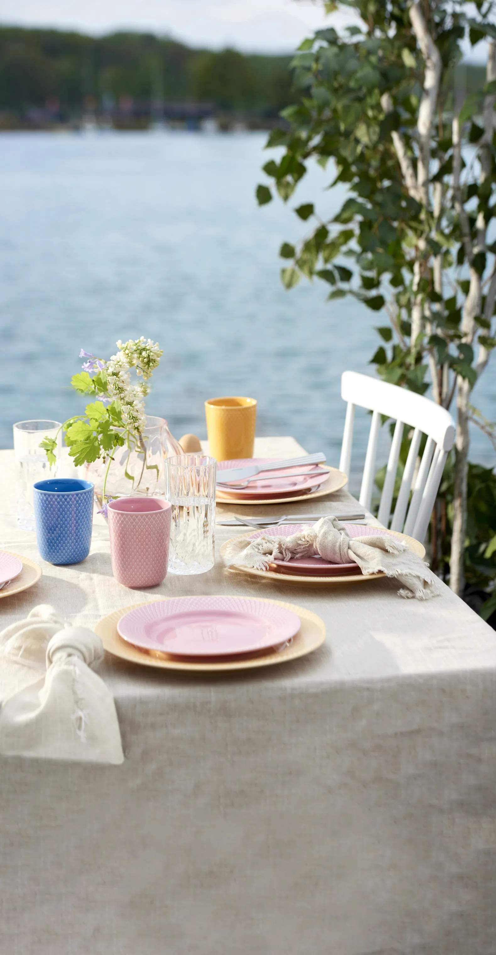Lyngby Porcelæn Krus og kopper uden hank Rhombe Color Krus i Gul, 3
