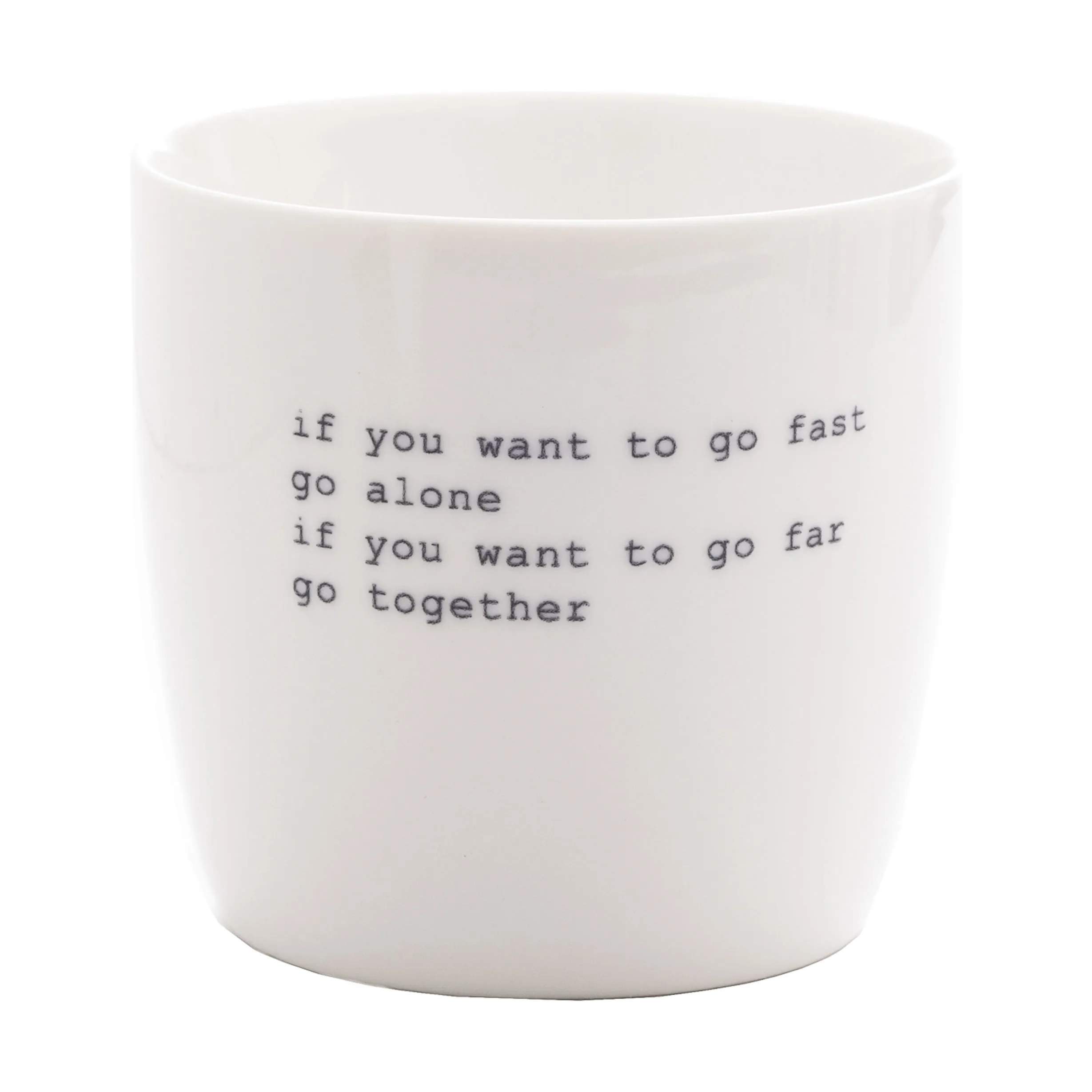 Krus - To Fast, hvid, large