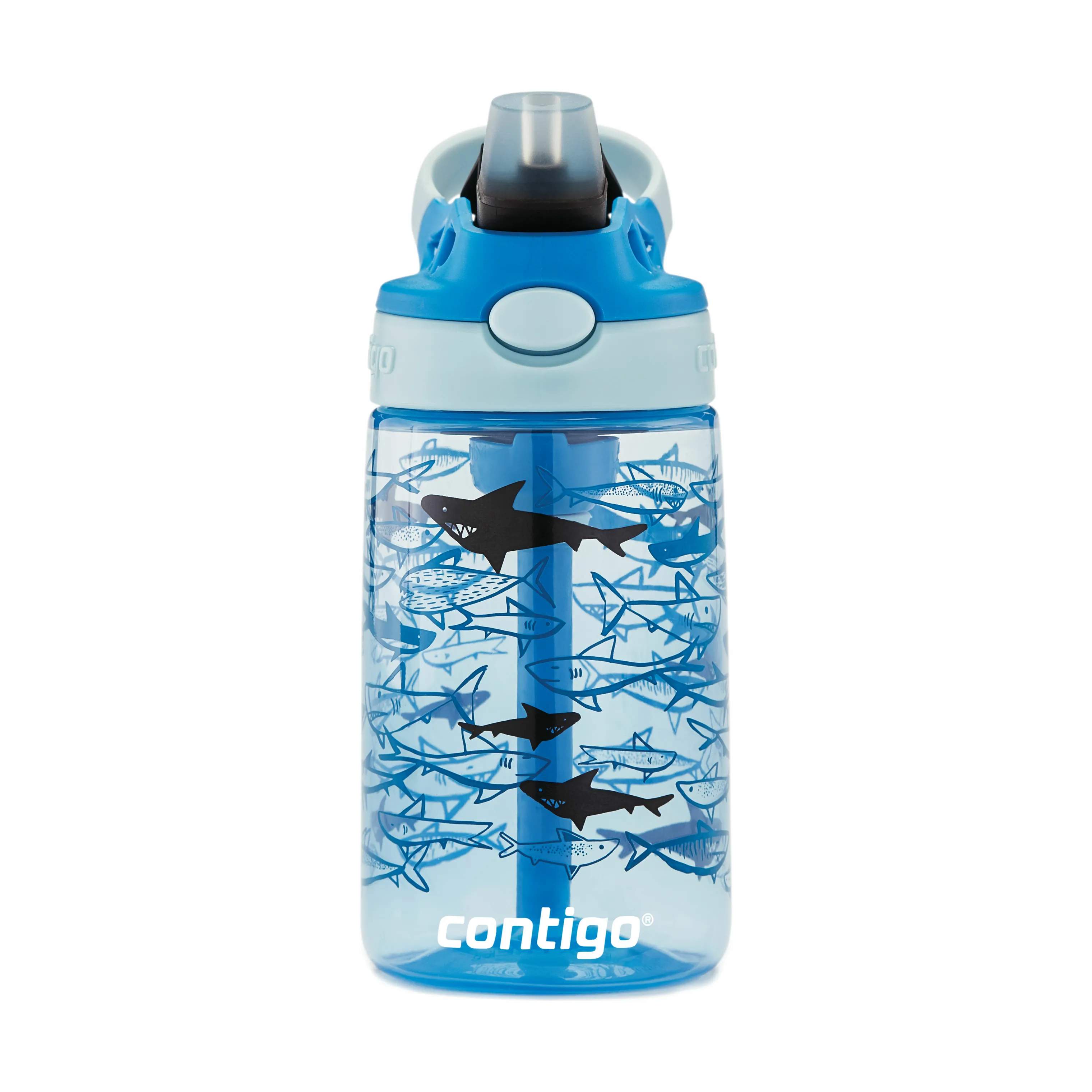 Contigo Drikkedunke Easy Clean Drikkeflaske i Blue sharks, 2