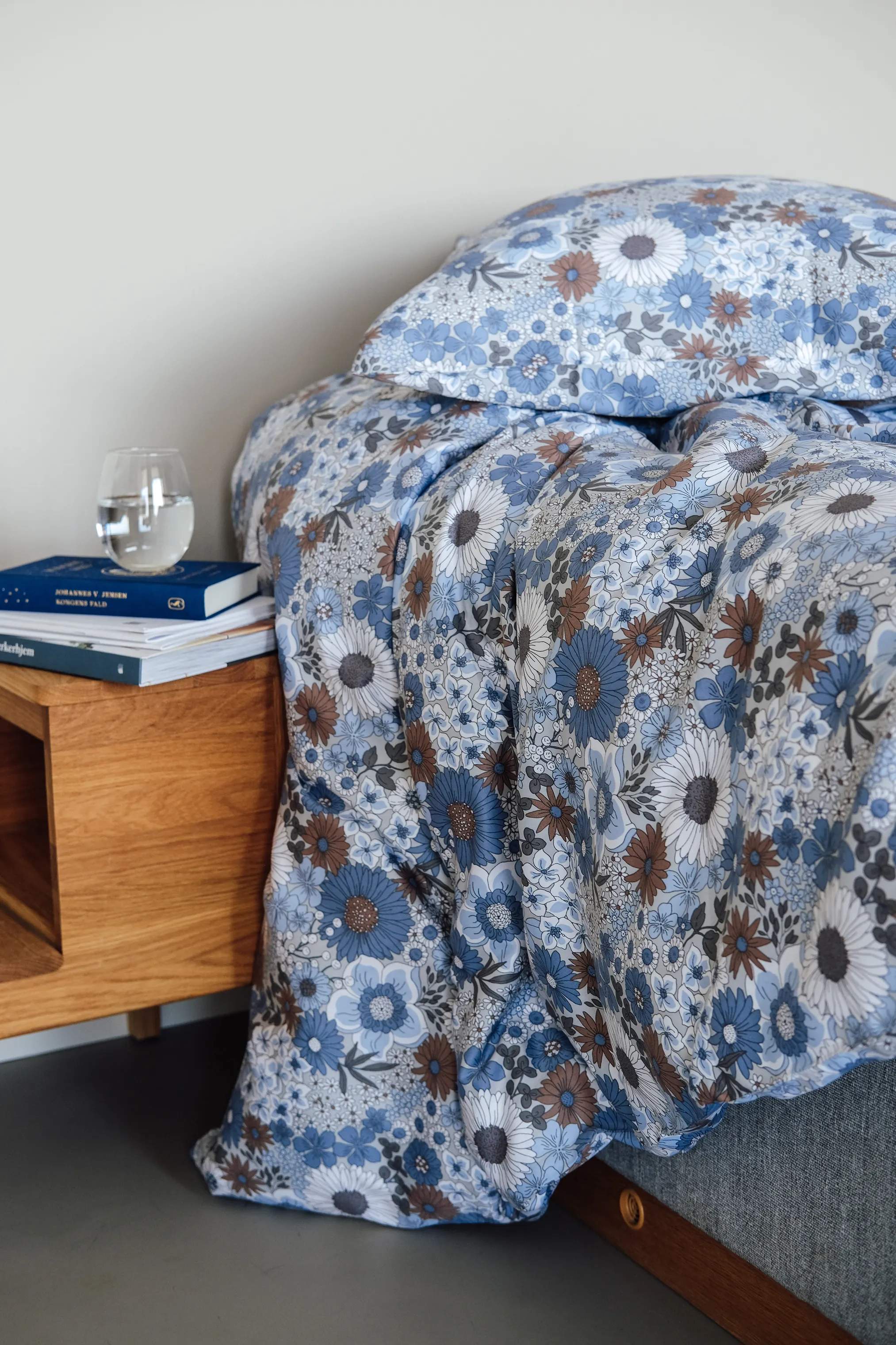 CASA Living Sengetøj Sengetøj i Blå, B140 x L220 cm, 2