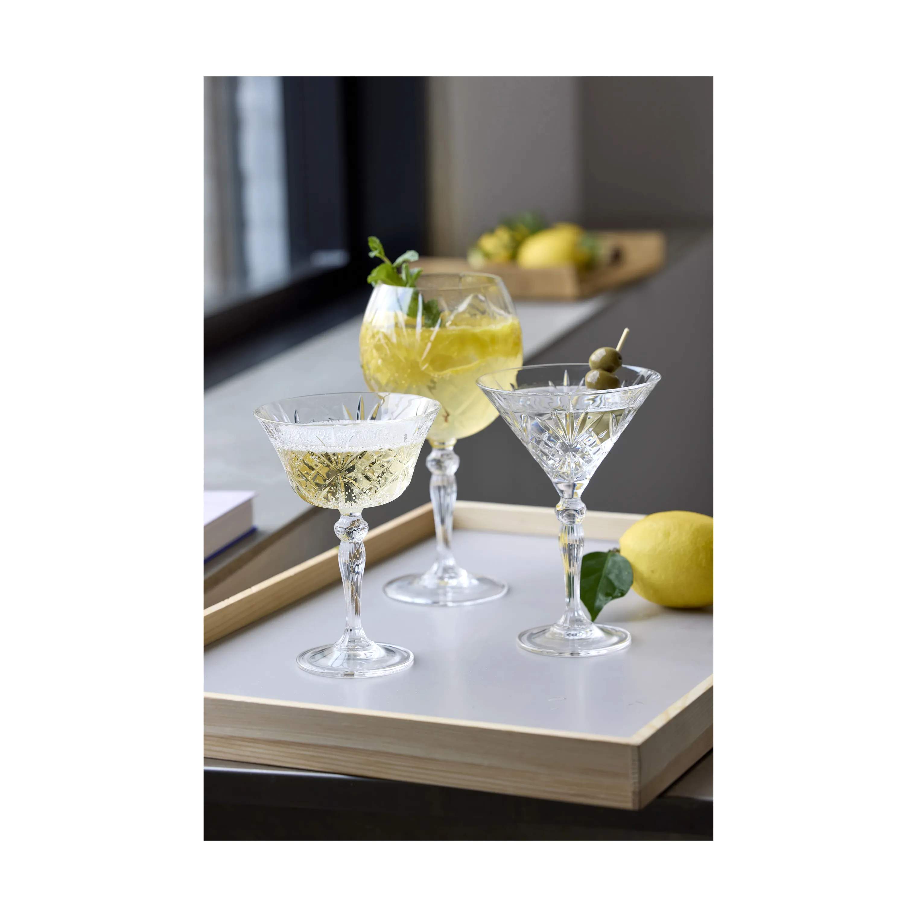 Lyngby Glas Ginglas Melodia Gin&Tonic Glas - 4 stk. i Klar, 4