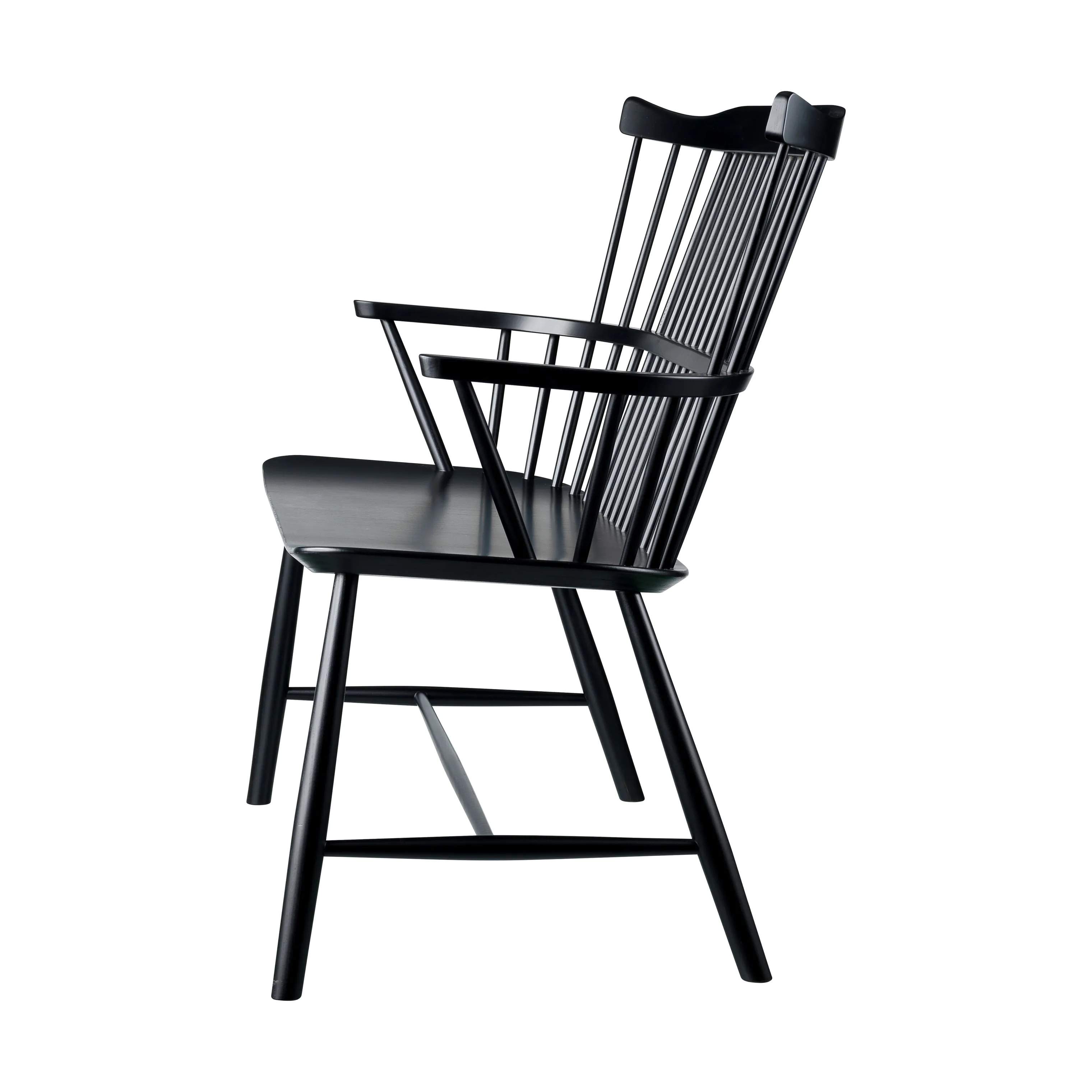 FDB Møbler Bænke J52D Bænk i Jet Black (RAL 9005), 4