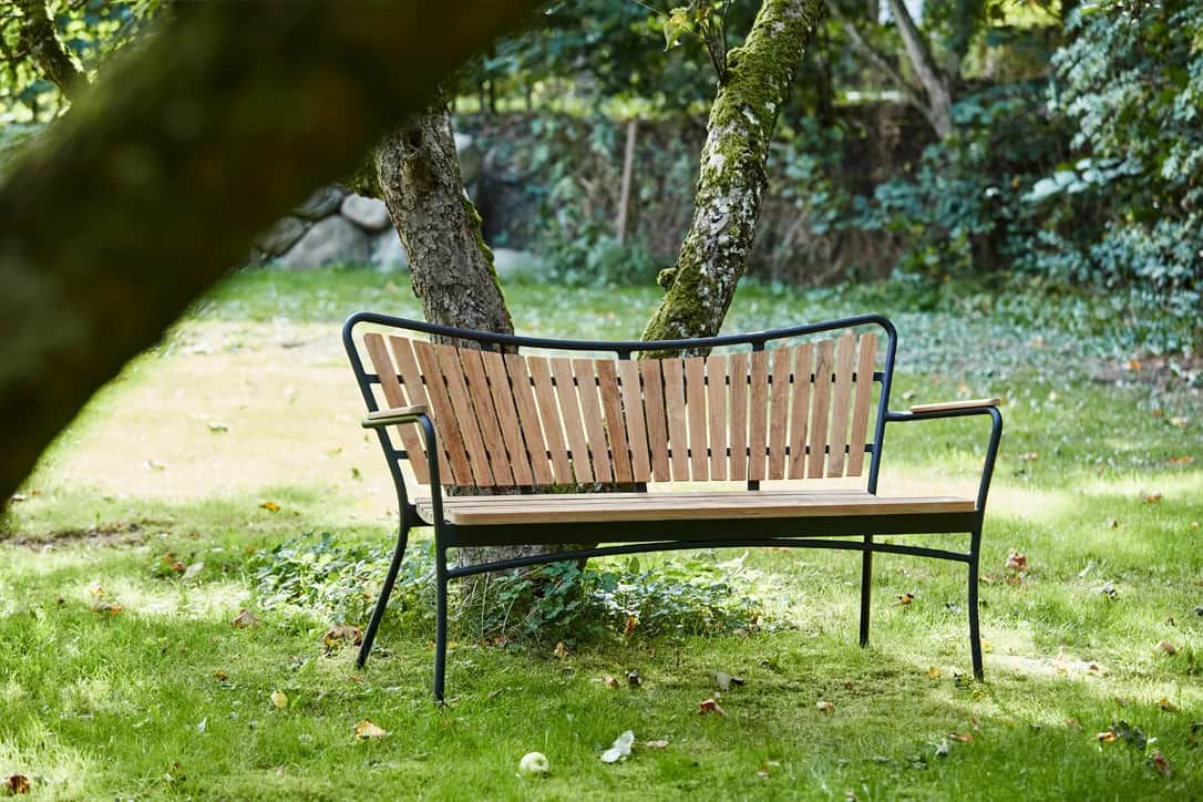 Mandalay Havebænke Marguerit Havebænk i Antracit, 143 cm, 2