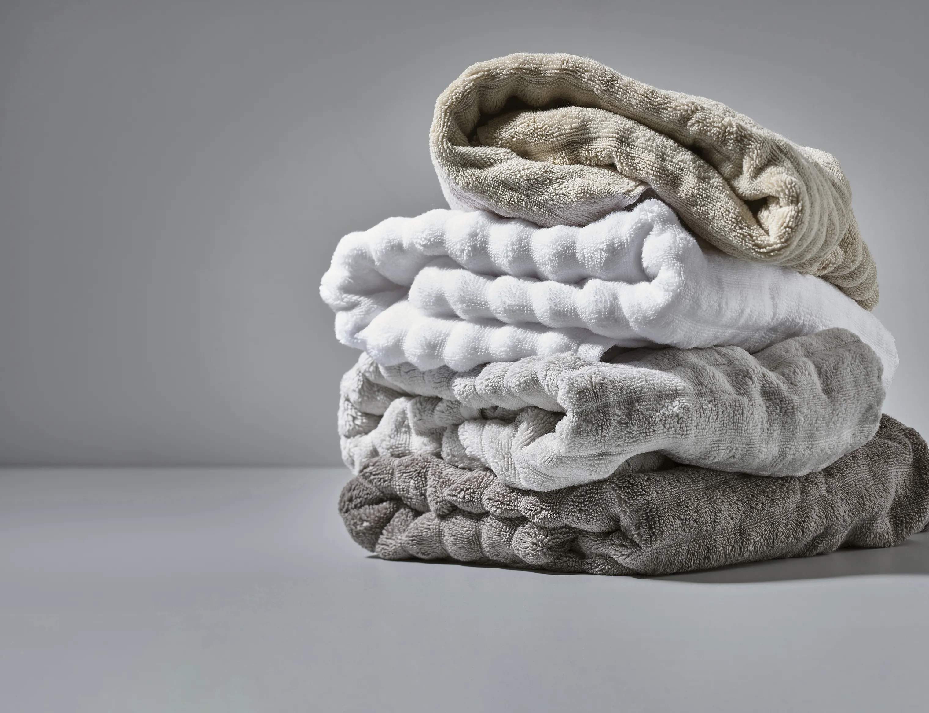 Zone Håndklæder Inu Håndklæde i Soft Grey, B50 x L100 cm, 2