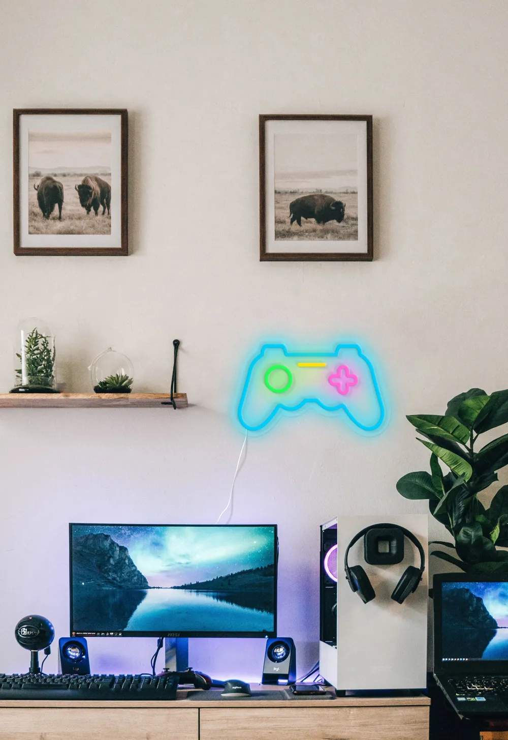 Candy Shock Væglamper Neon LED Lampe - Joystick i Joystick, 2