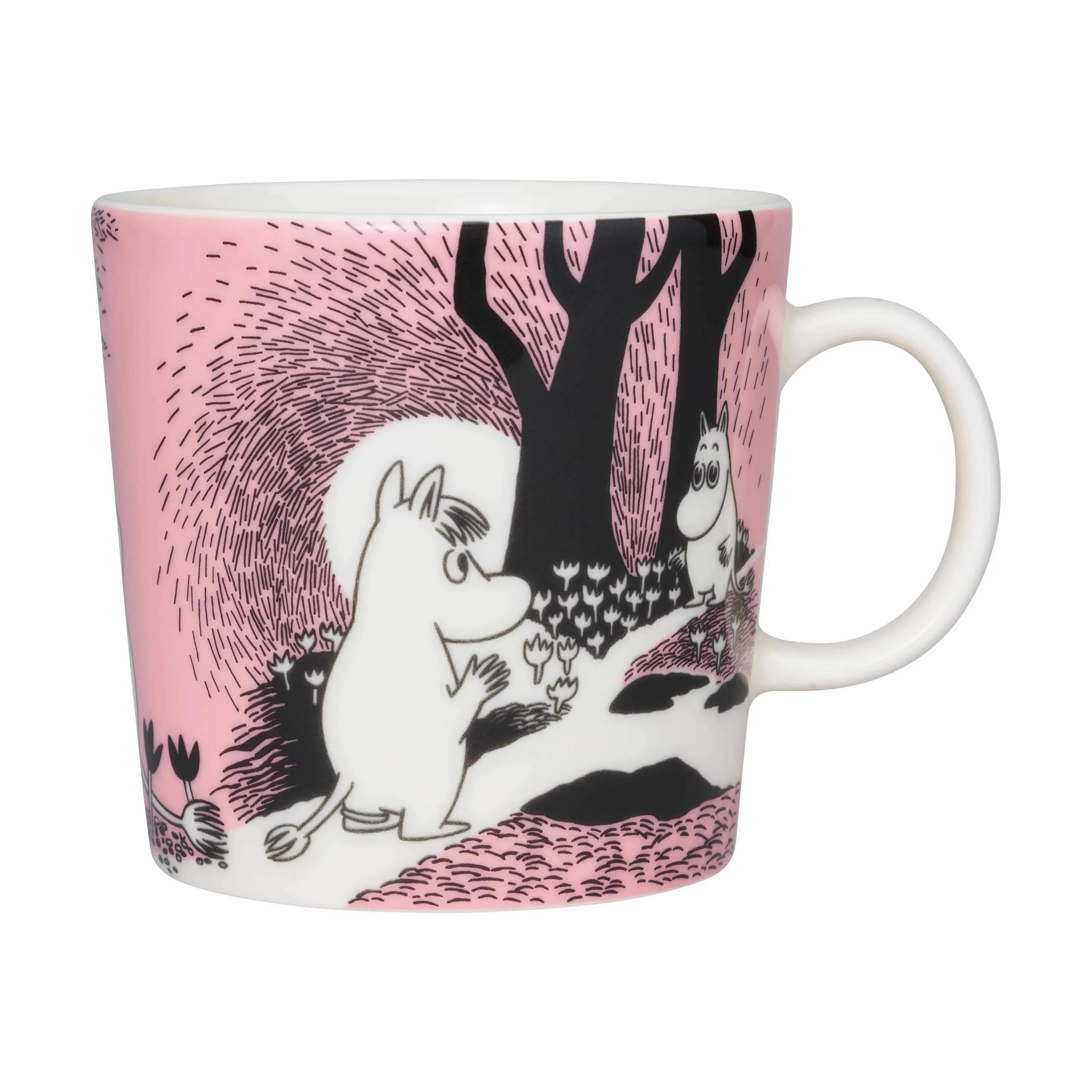 Moomin Arabia Krus og kopper med hank Love Kærlighed Krus i 40 cl, 3