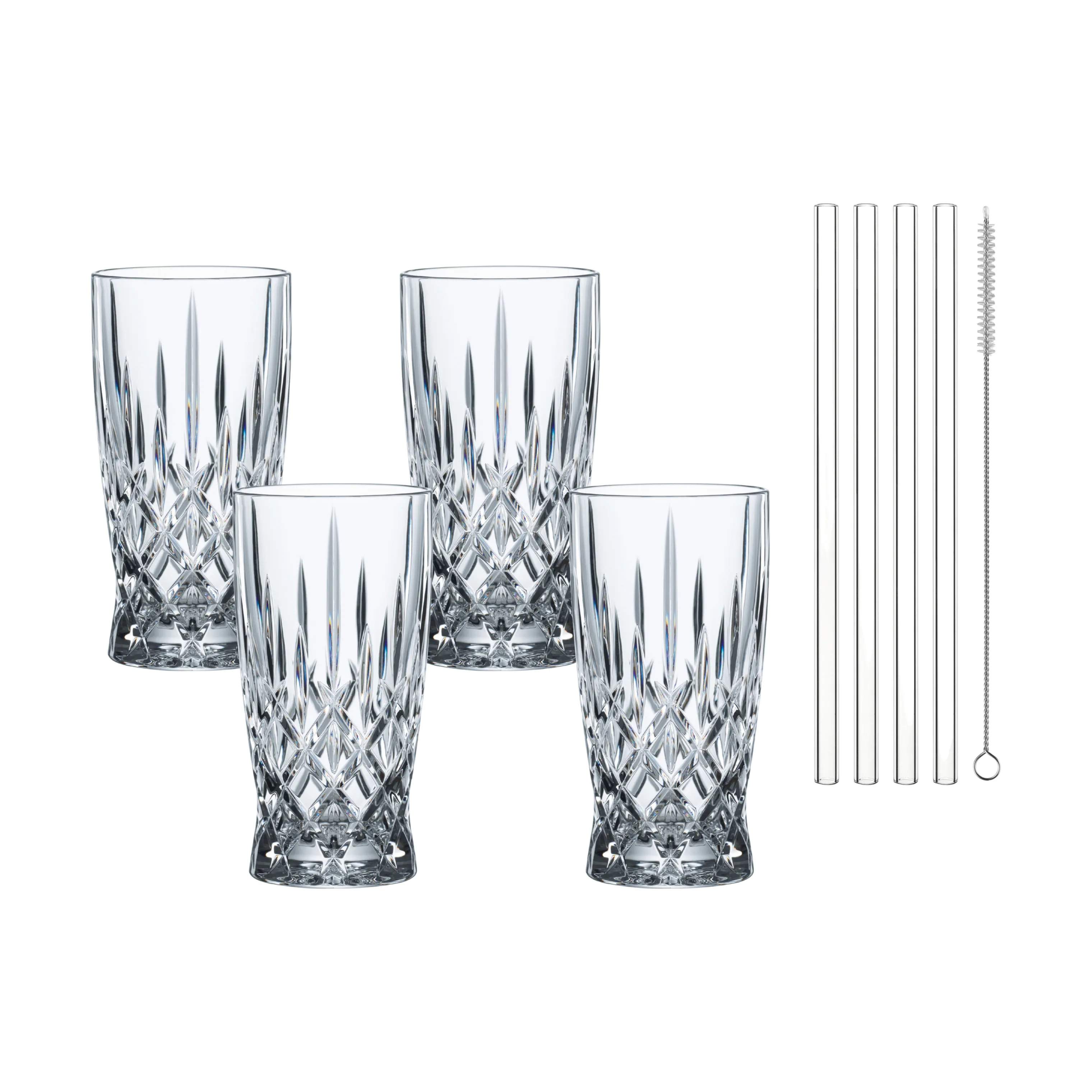 Nachtmann Highball glas Noblesse Latte Macchiato Sæt – 8 dele i Klar, 1
