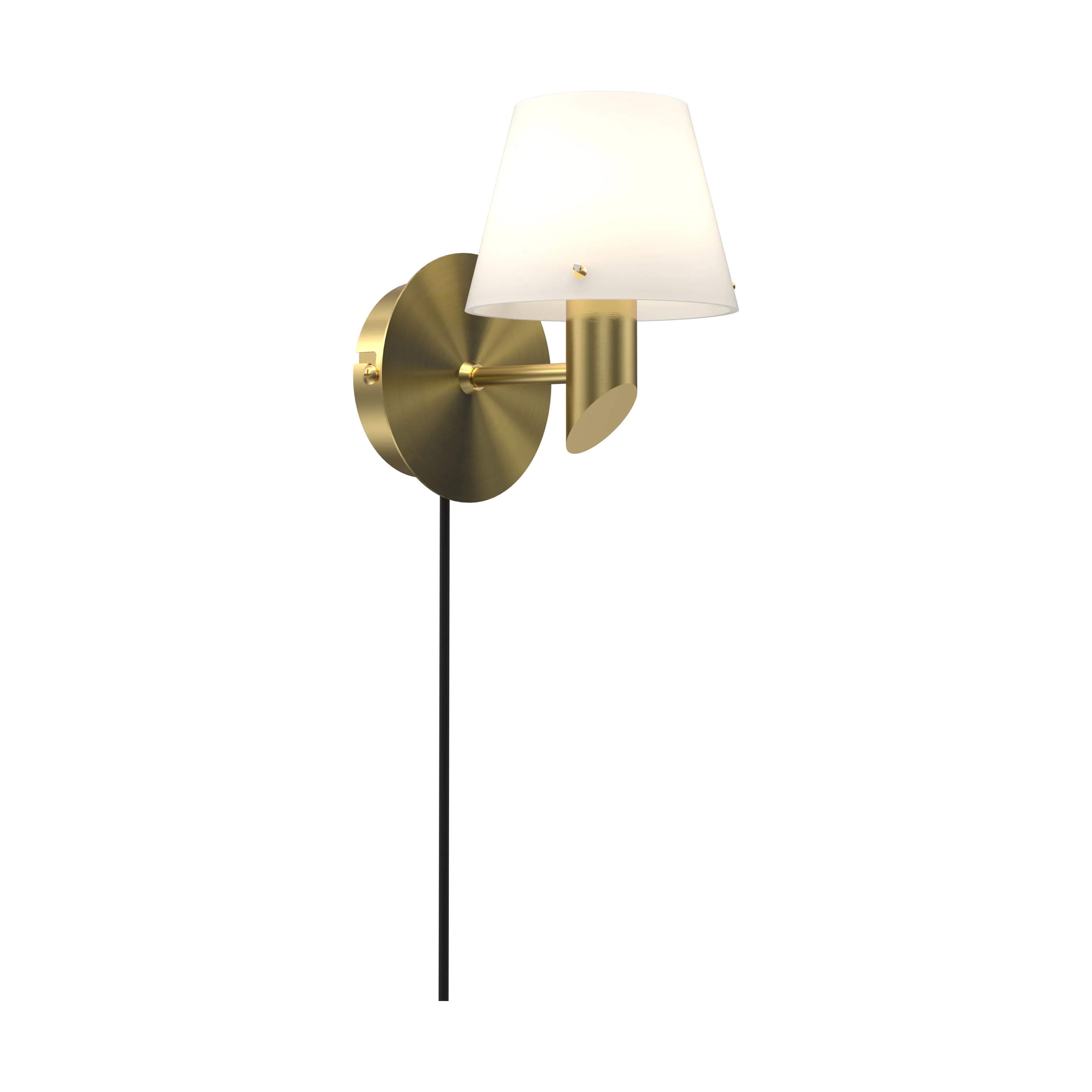 Herstal Væglamper Gil Væglampe i Satin brass/Opal glas, 1
