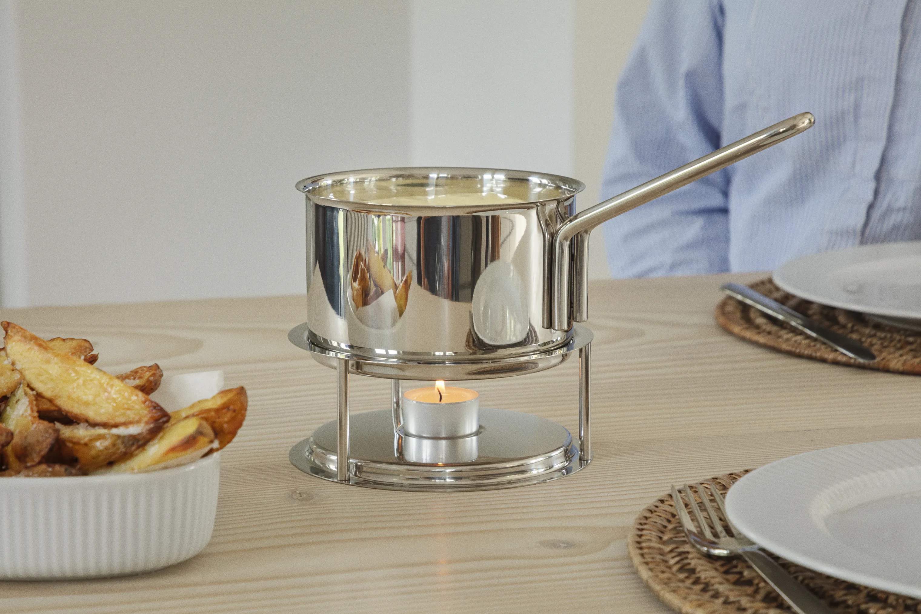 Eva Trio Gryder Stainless Steel Rec. Stainless Steel Sovsevarmer i Stål, 2