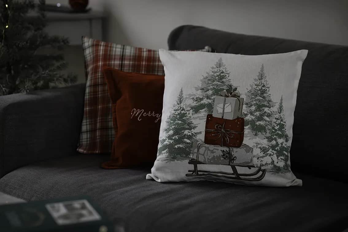 Casa Christmas Pyntepuder Pyntepude i Rød, 2