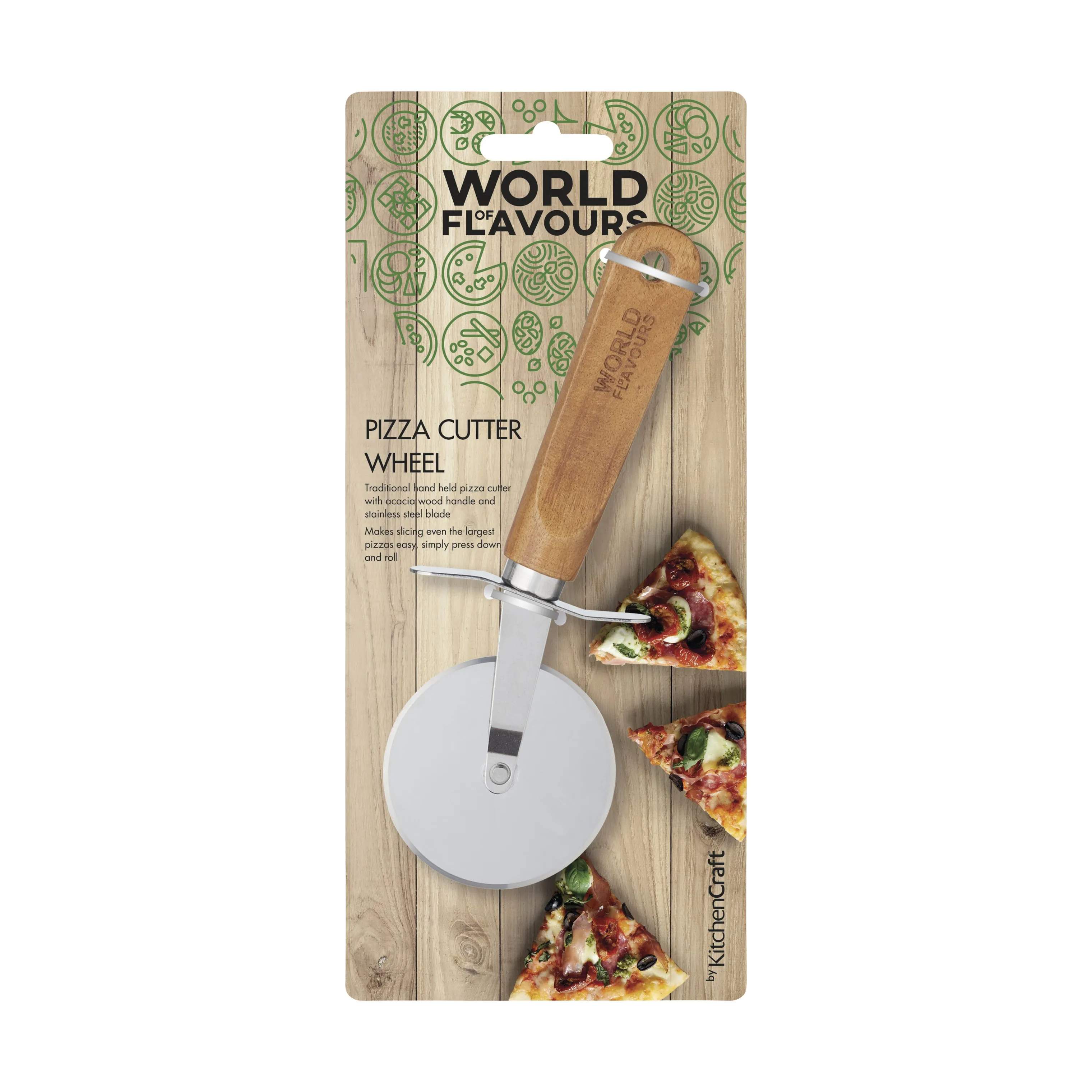 KitchenCraft Pizzaskærere World of Flavours Pizzaskærer i Beige, 2