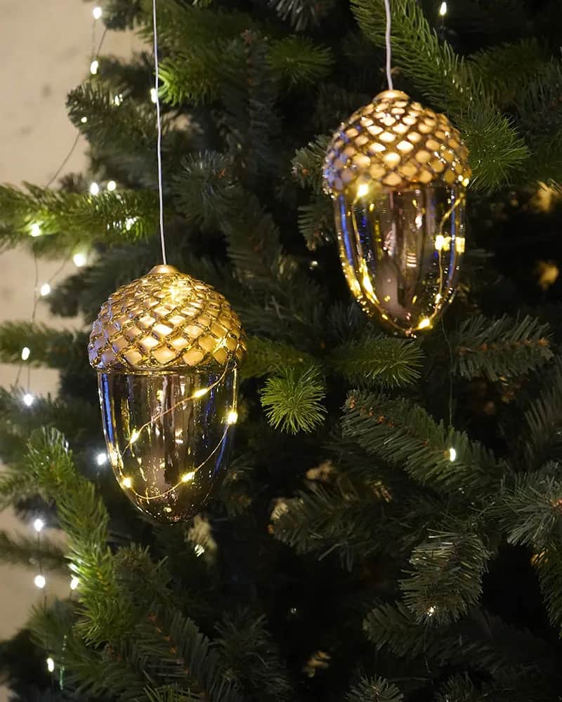 Sirius Øvrigt julepynt Celina Agern Ornament i Brun/guld, 2