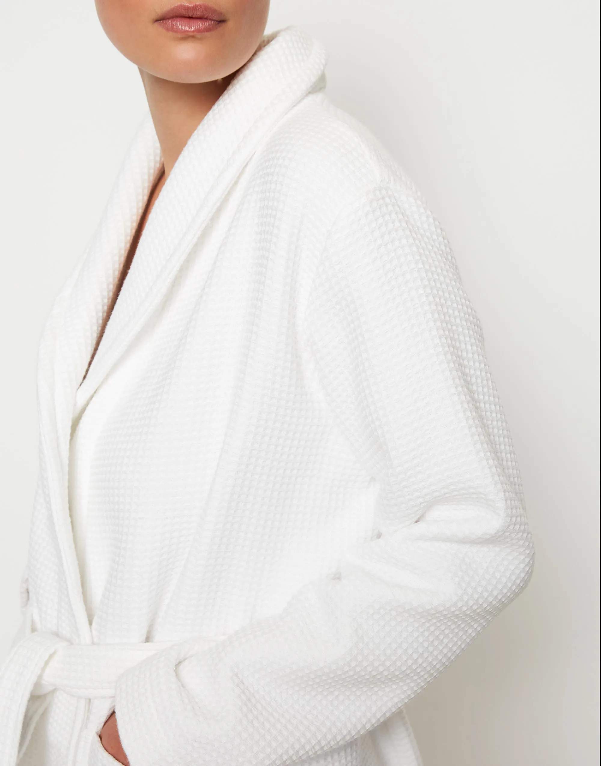 Essenza Morgenkåber Premium Badekåbe i White, Kvinde - XL, 3