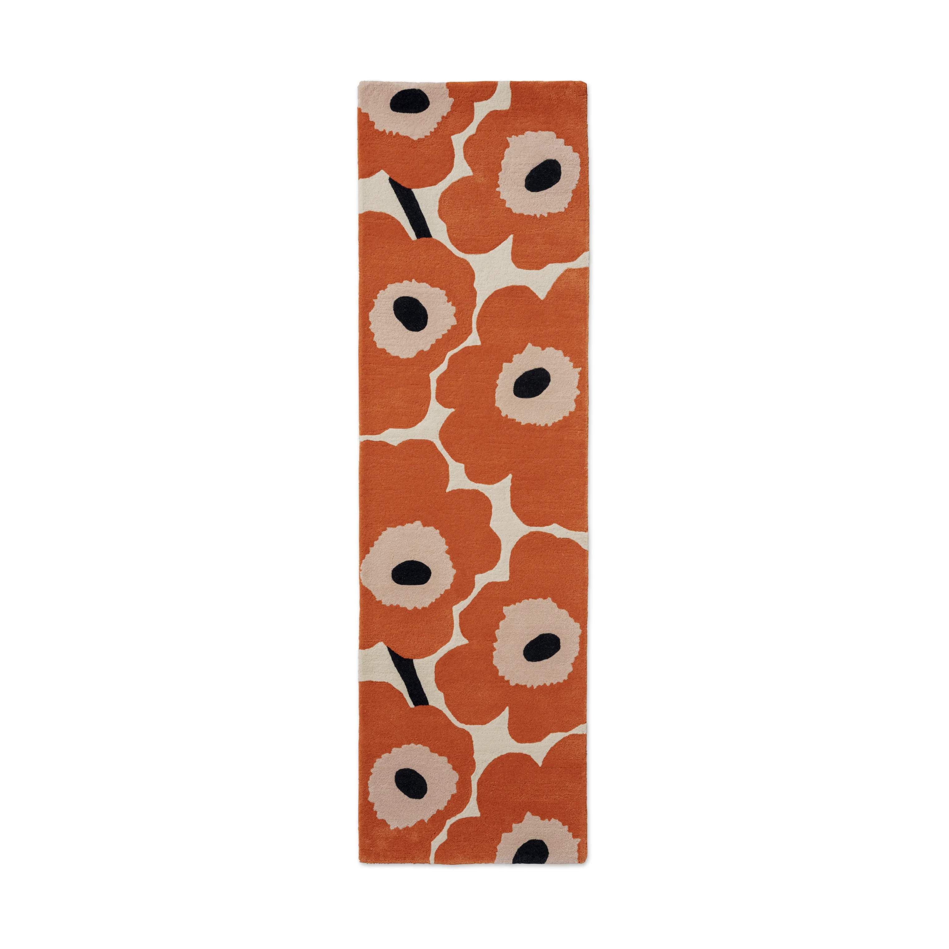 Marimekko by Brink & Campman Gulvtæpper Unikko Tæppeløber i Orange rød, B70 x L245 cm, 1