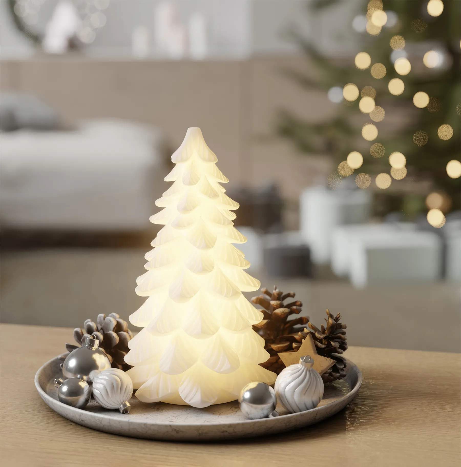 Deluxe Homeart LED-lys LED Juletræ i 19 cm, 4