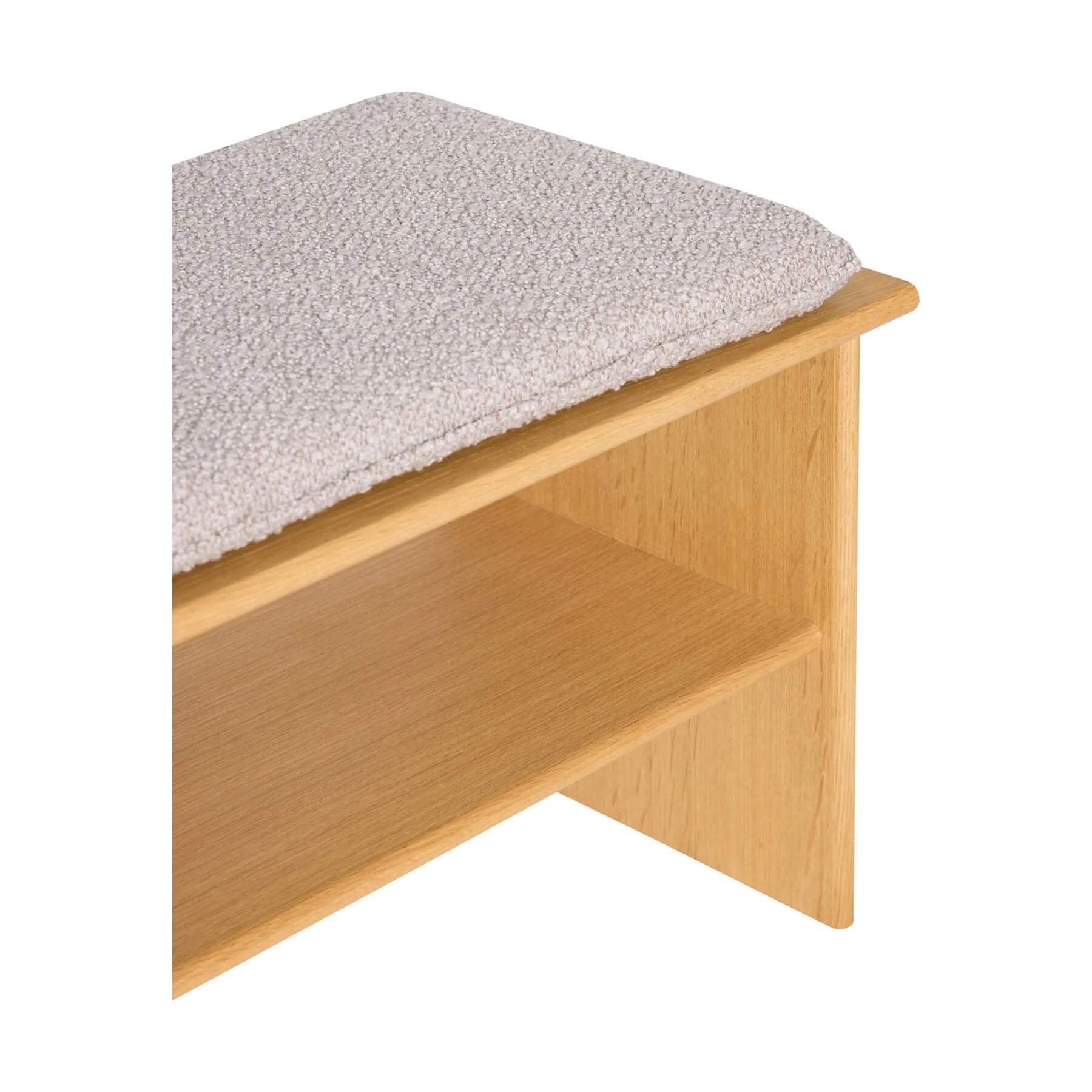 Hübsch Bænke Layer Bænk i Natur/Lysegrå, 3
