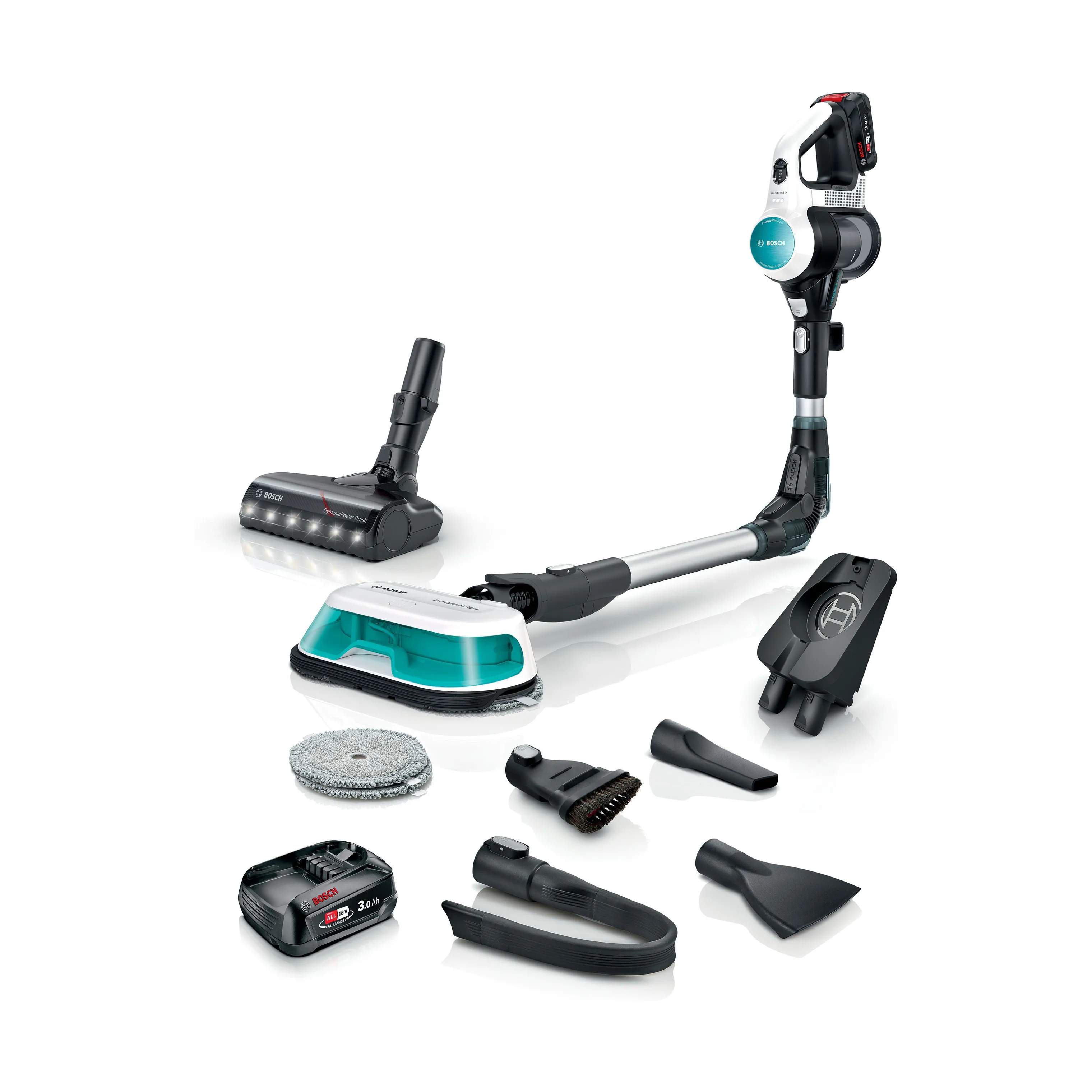 Bosch Støvsugere Unlimited 7 ProHygienic Aqua Støvsuger BCS712HYG5 i Hvid, 4