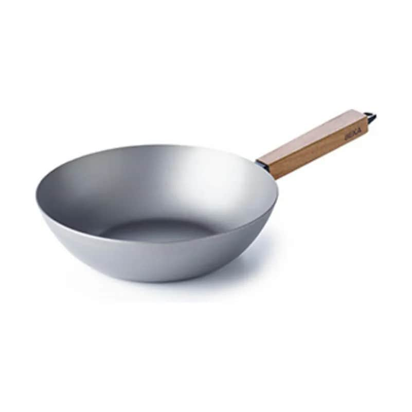 Nomad Wok, sølvfarvet, large