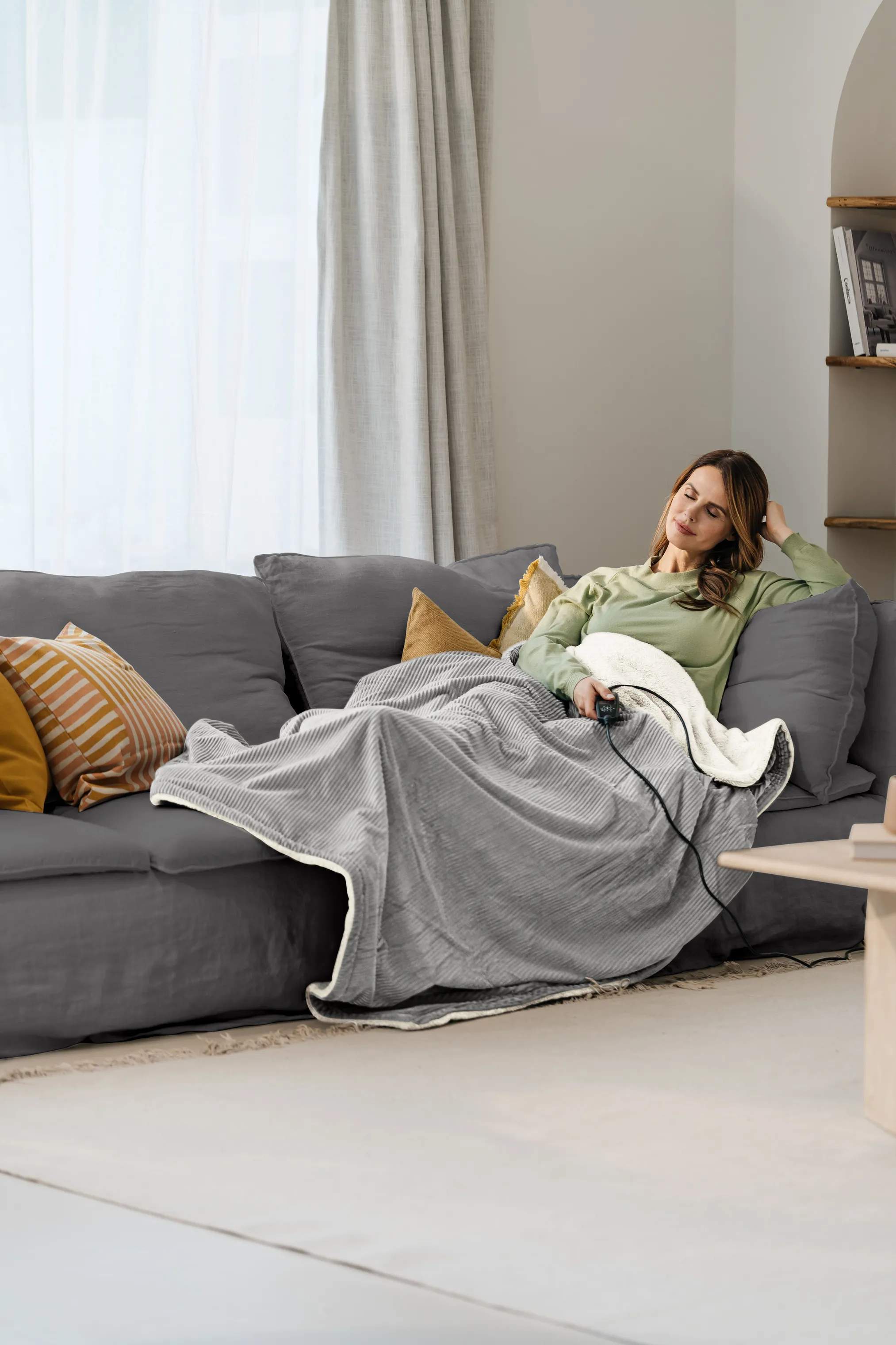 Beurer Varmetæpper HD81GP Varmetæppe i Grå/beige, 2