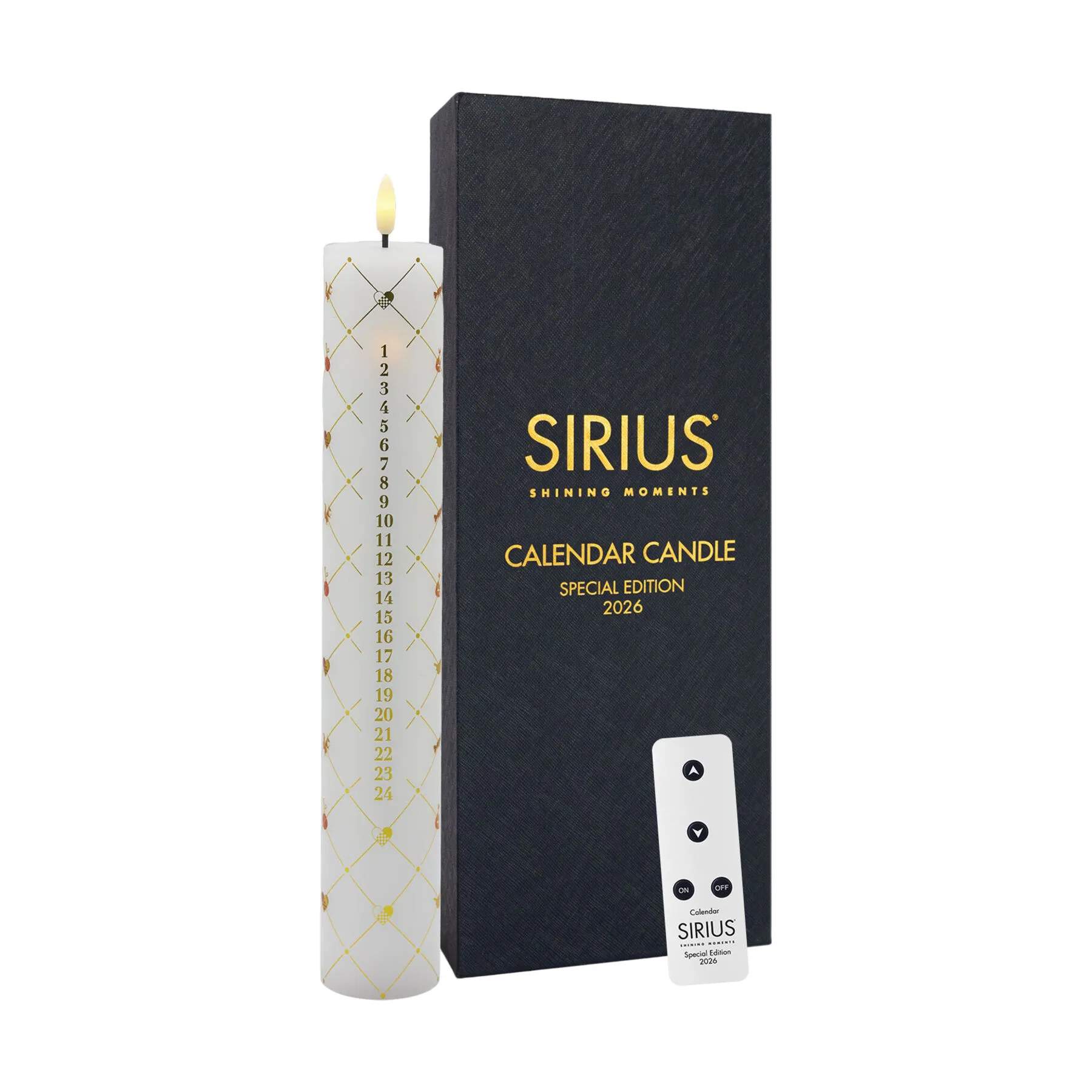 Sirius LED-lys Elvira Kalenderlys i Hvid, 3