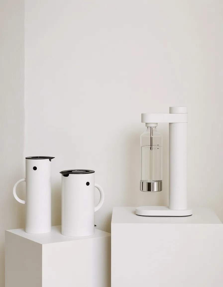 Stelton Sodavandsmaskiner Brus Kulsyremaskine m. flaske i Soft White, 3