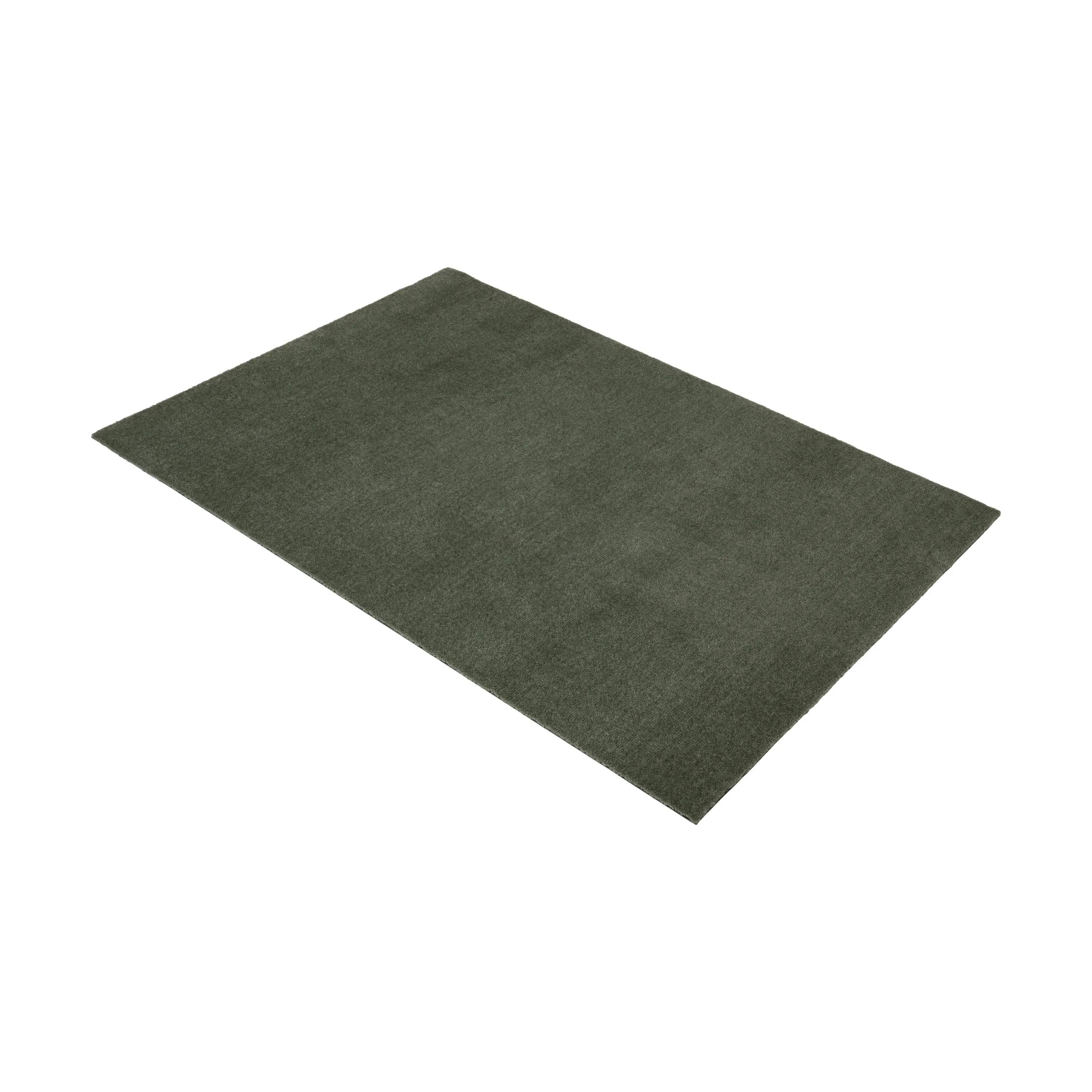 Tica Copenhagen Gulvtæpper Uni Color Løber i støvet grøn, B90 x L130 cm, 4