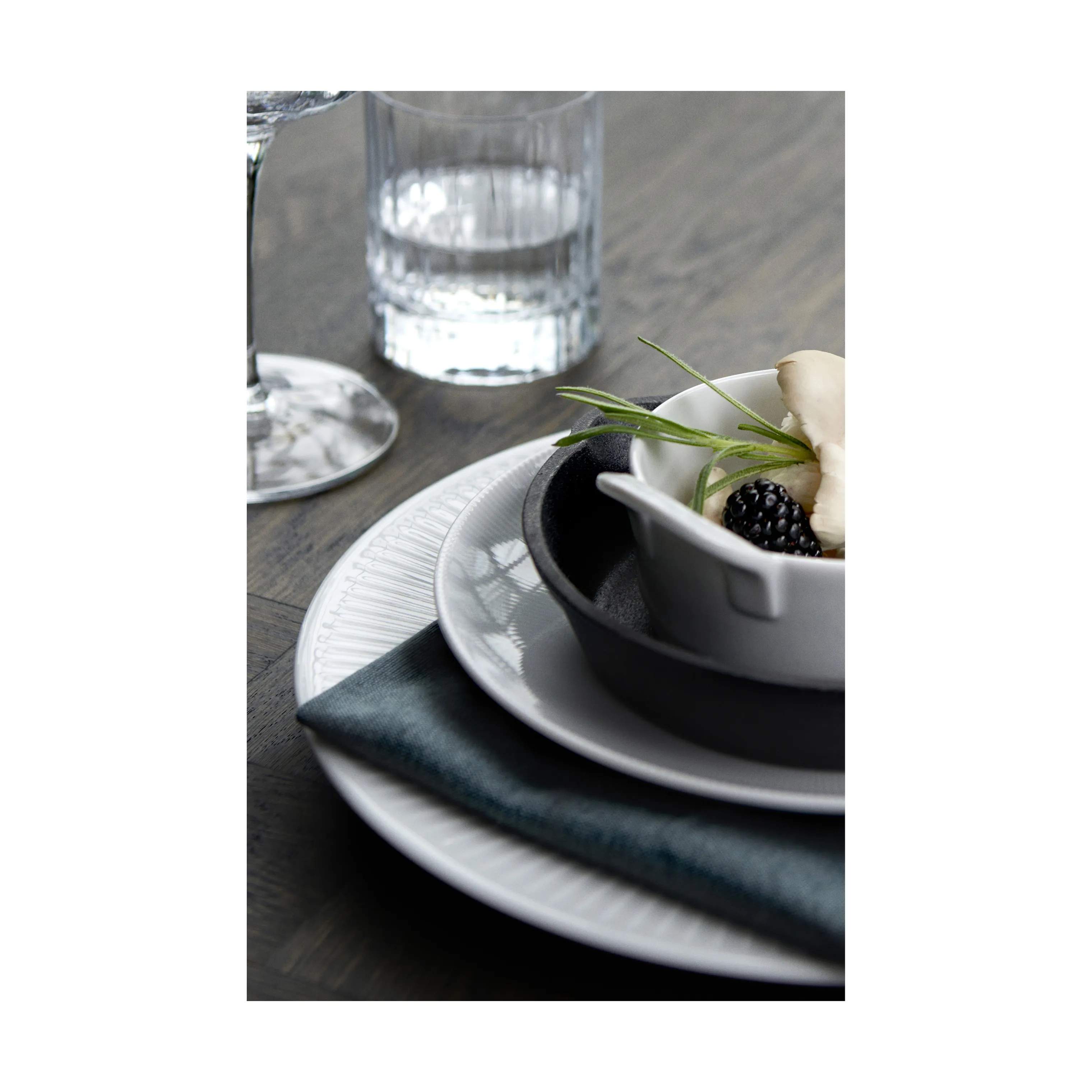 Pillivuyt Middagstallerkener Eventail Tallerken i Hvid, 21 cm, 4