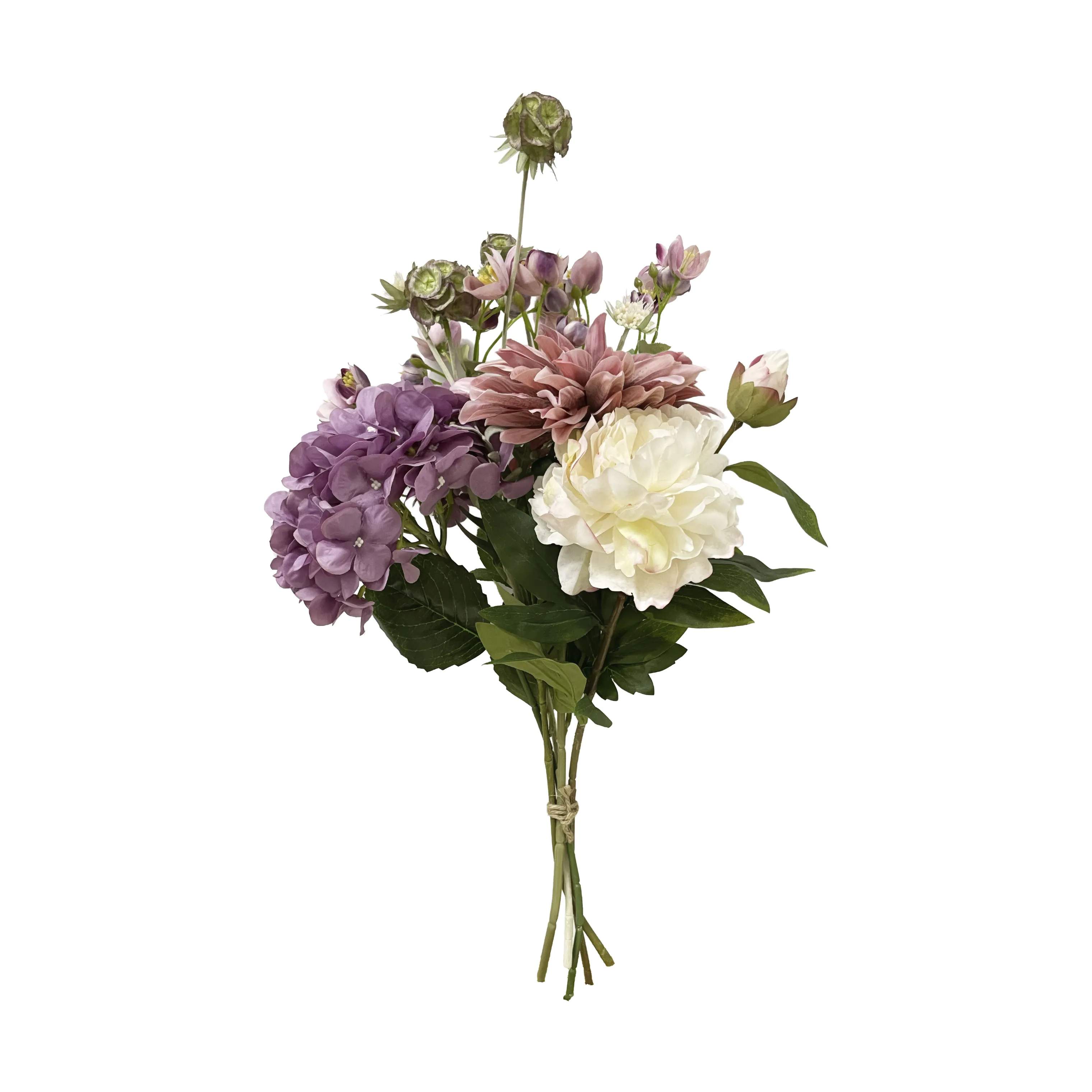 everbloom Kunstige blomster Kunstig Blomsterbuket i Lilla/grøn, 1