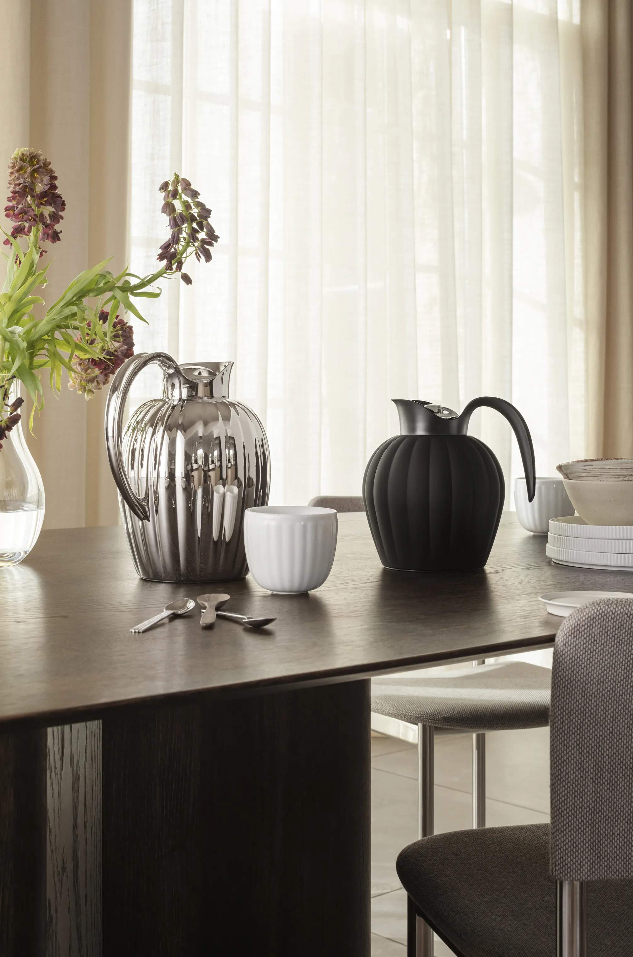 Georg Jensen Termokander Bernadotte Termokande i sort, 0.8 L, 2