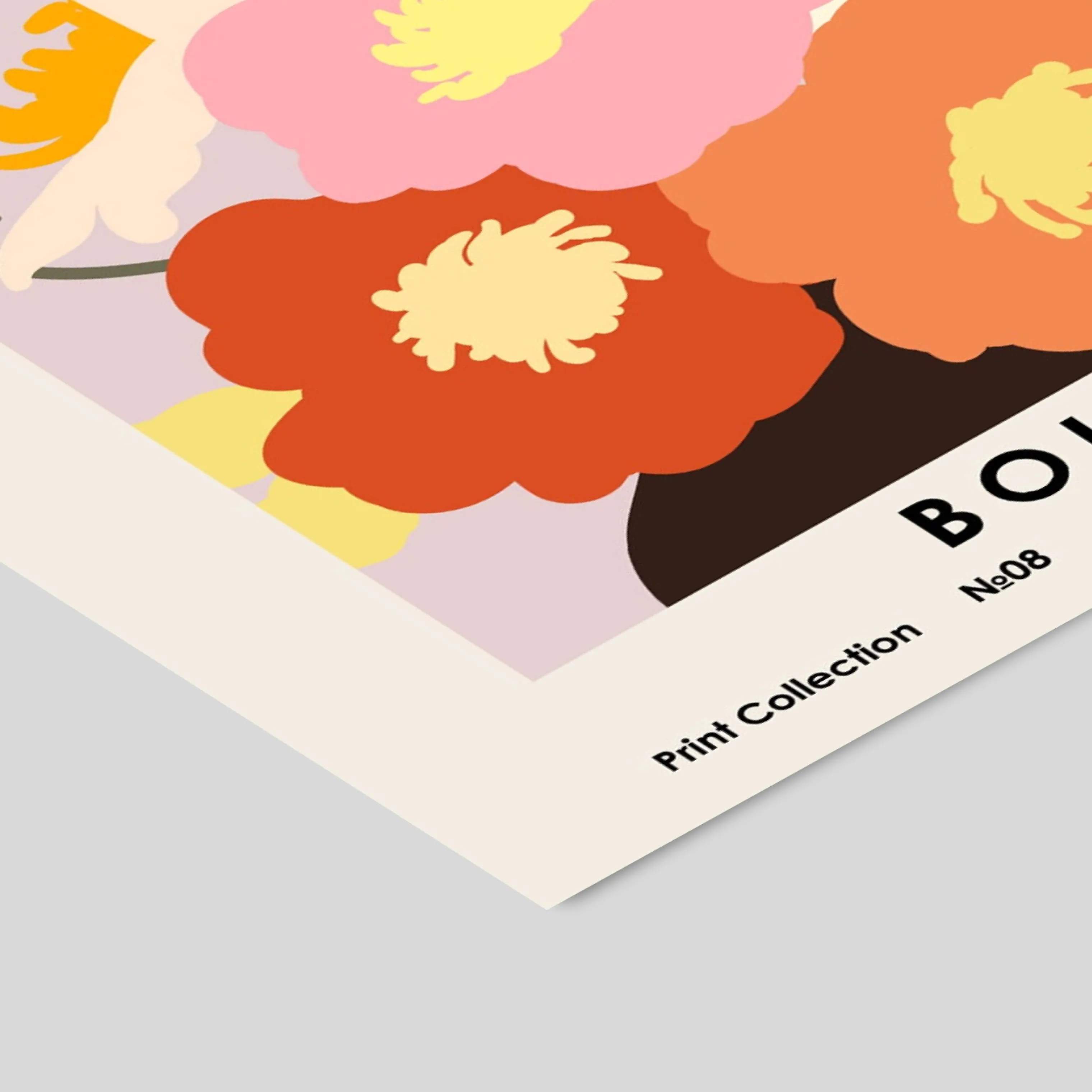 Poster&Frame Plakater Plakat - Flower Market i B50 x L70 cm, 2