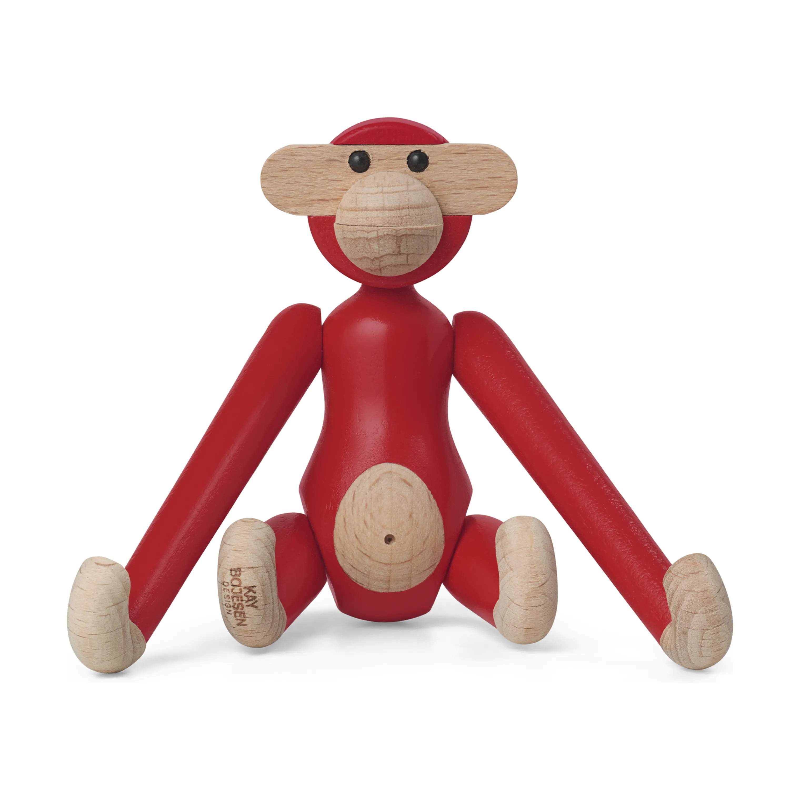 Kay Bojesen Dyrefigurer Monkey Abe - Mini i Rød, 1