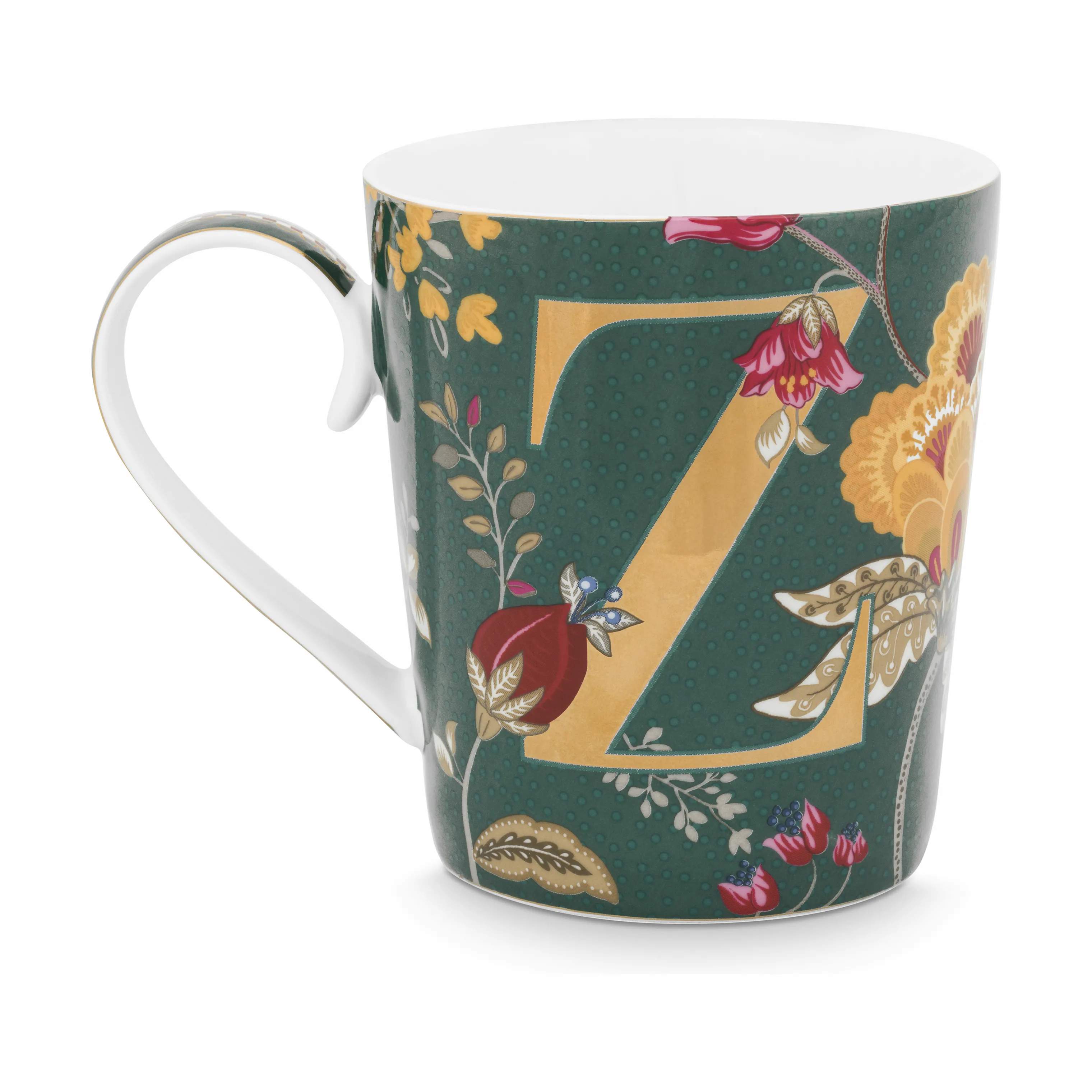 Floral Fantasy Alfabet Krus - Z, porcelæn, large