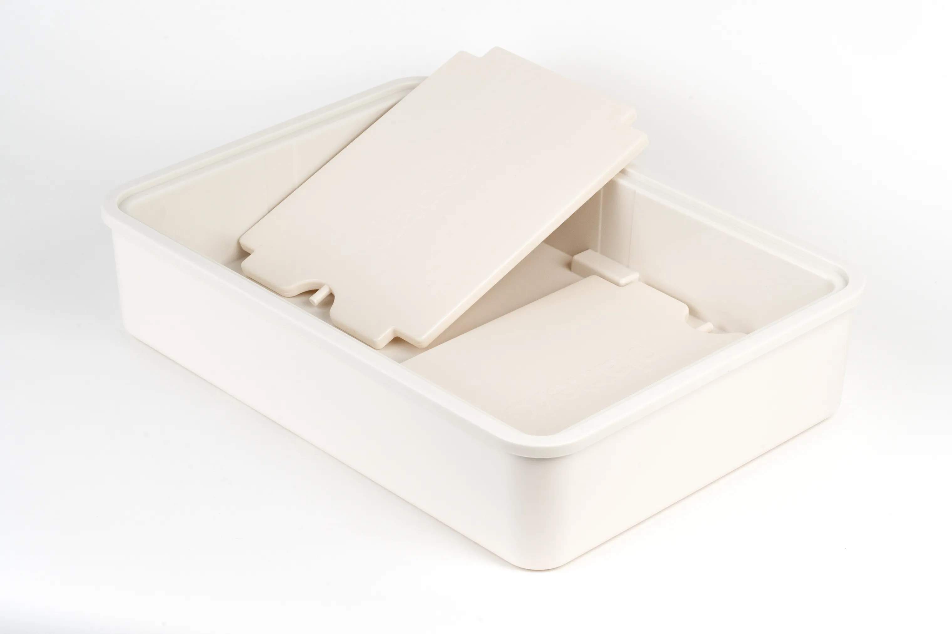 Platterbox Opbevaringsbokse Snack Box i Creme, 10