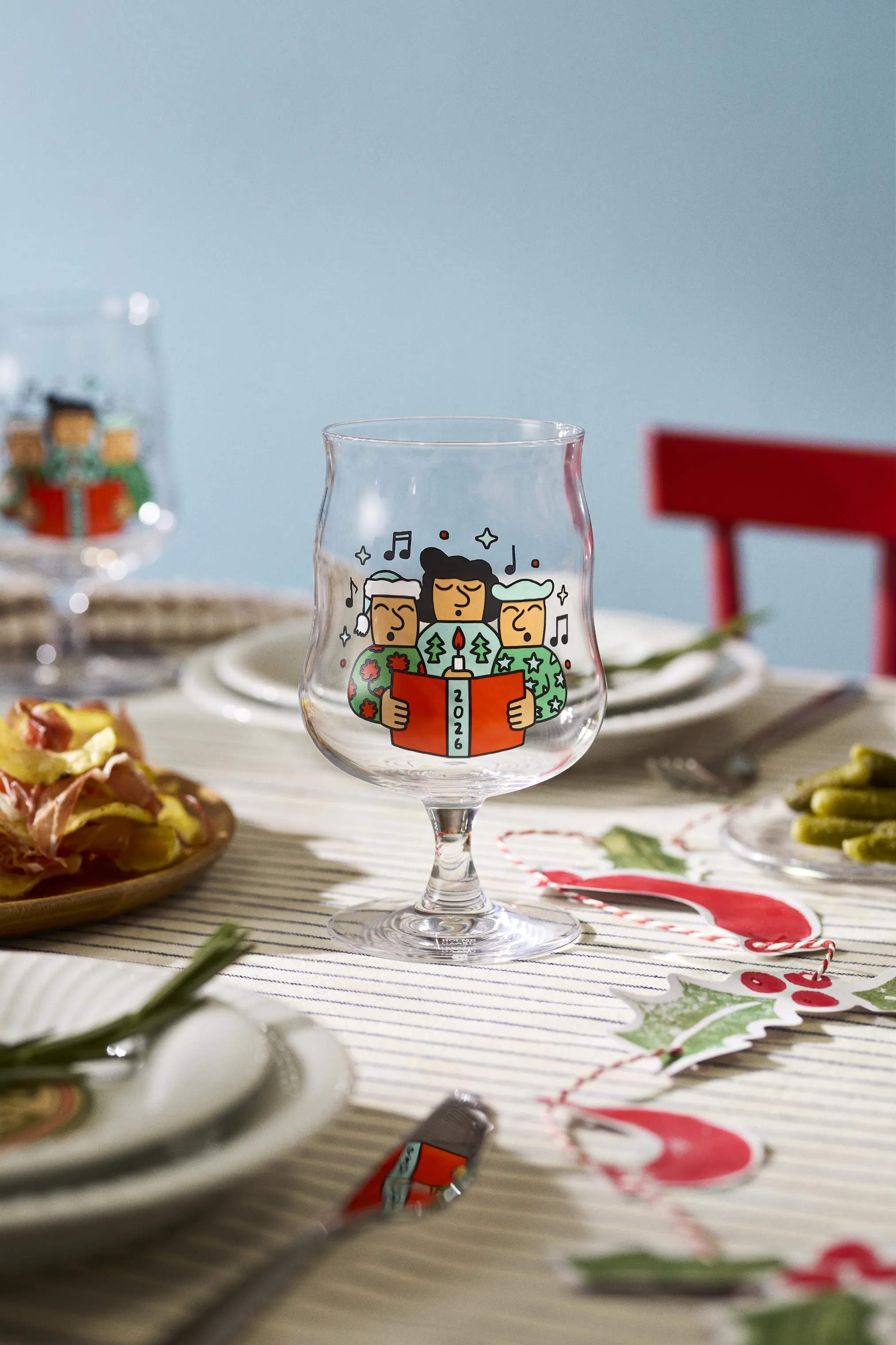 Holmegaard Ølglas Mikkeler Mikkeller Universal Ølglas 2026 i Klar m. deko, 3