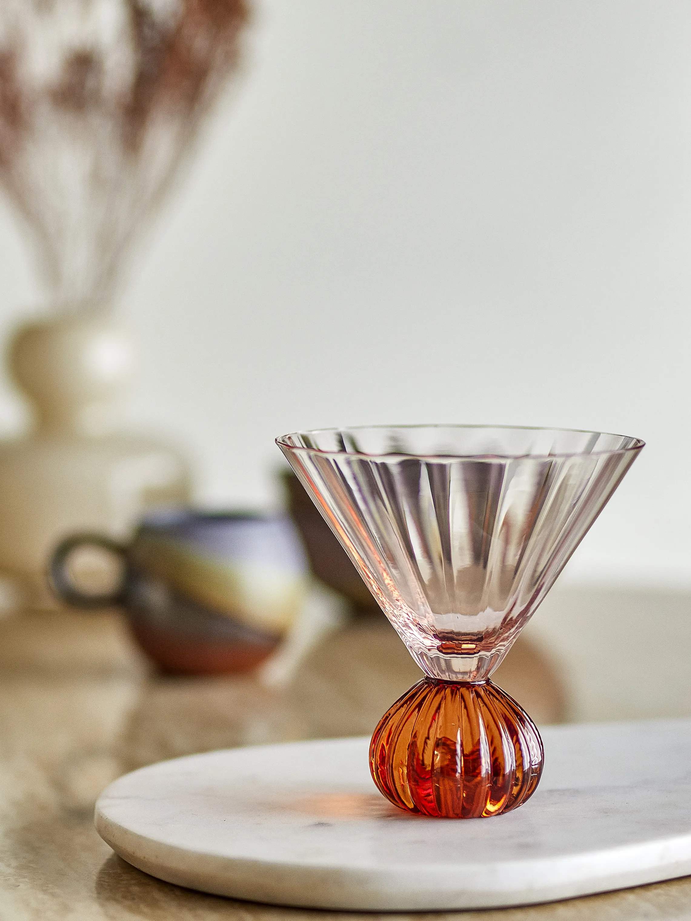 Bloomingville Cocktailglas Taurin Cocktailglas i Lyserød, 3