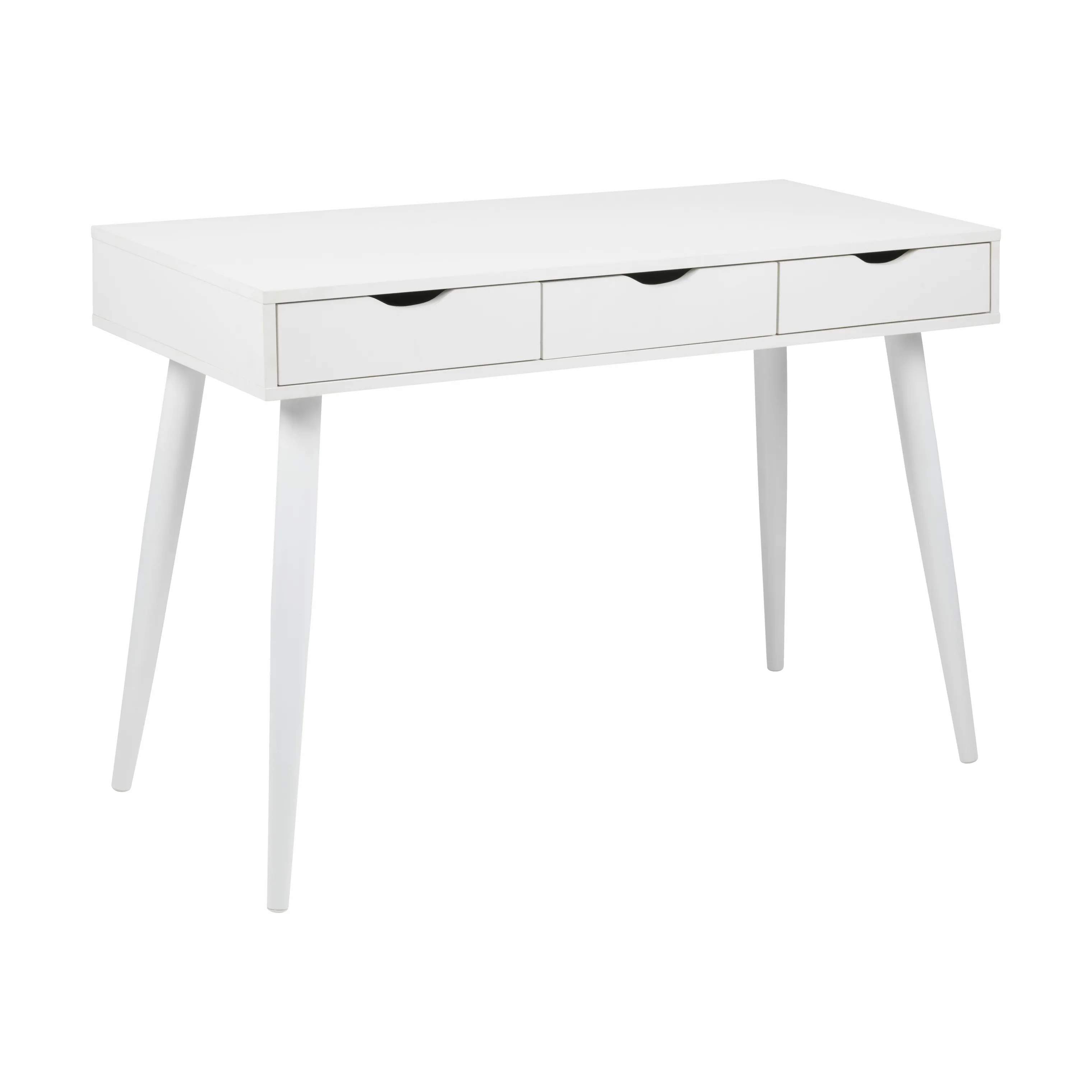 CASA Living Skriveborde Neptun Skrivebord i Hvid, 3