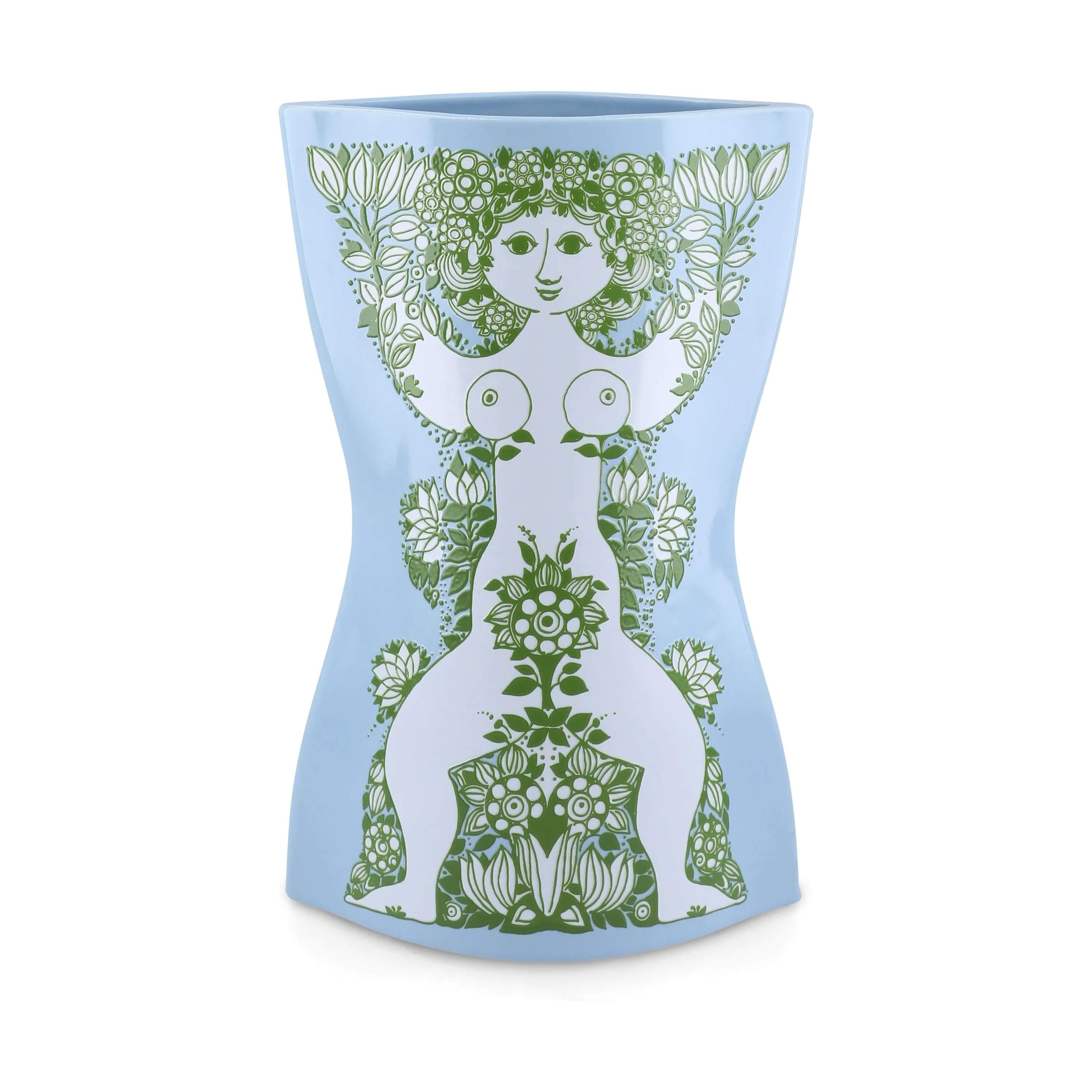 Bjørn Wiinblad Vaser Nina Vase i Lys blå/Grøn, 1