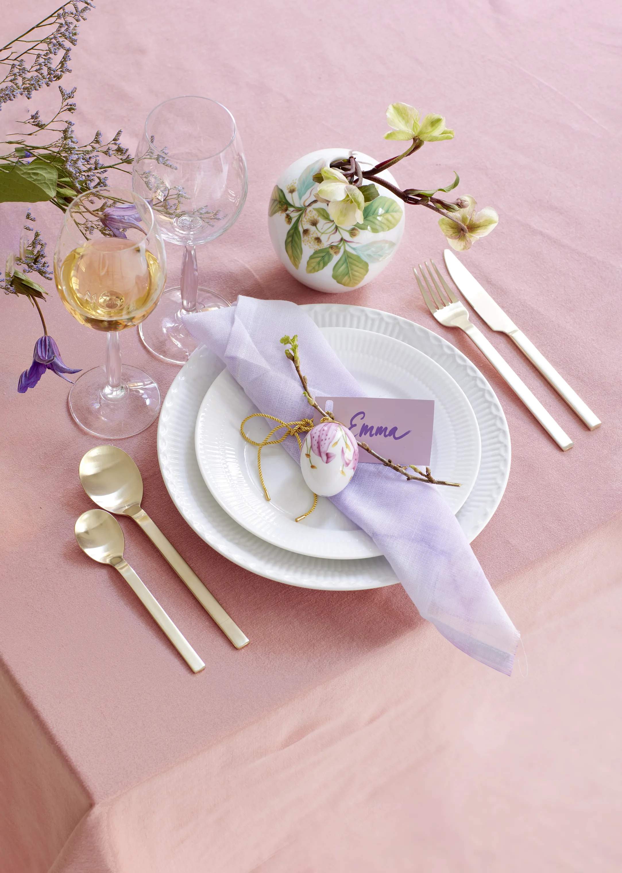 Royal Copenhagen Frokosttallerkener Hvid Riflet Frokosttallerken i Hvid, 22 cm, 4