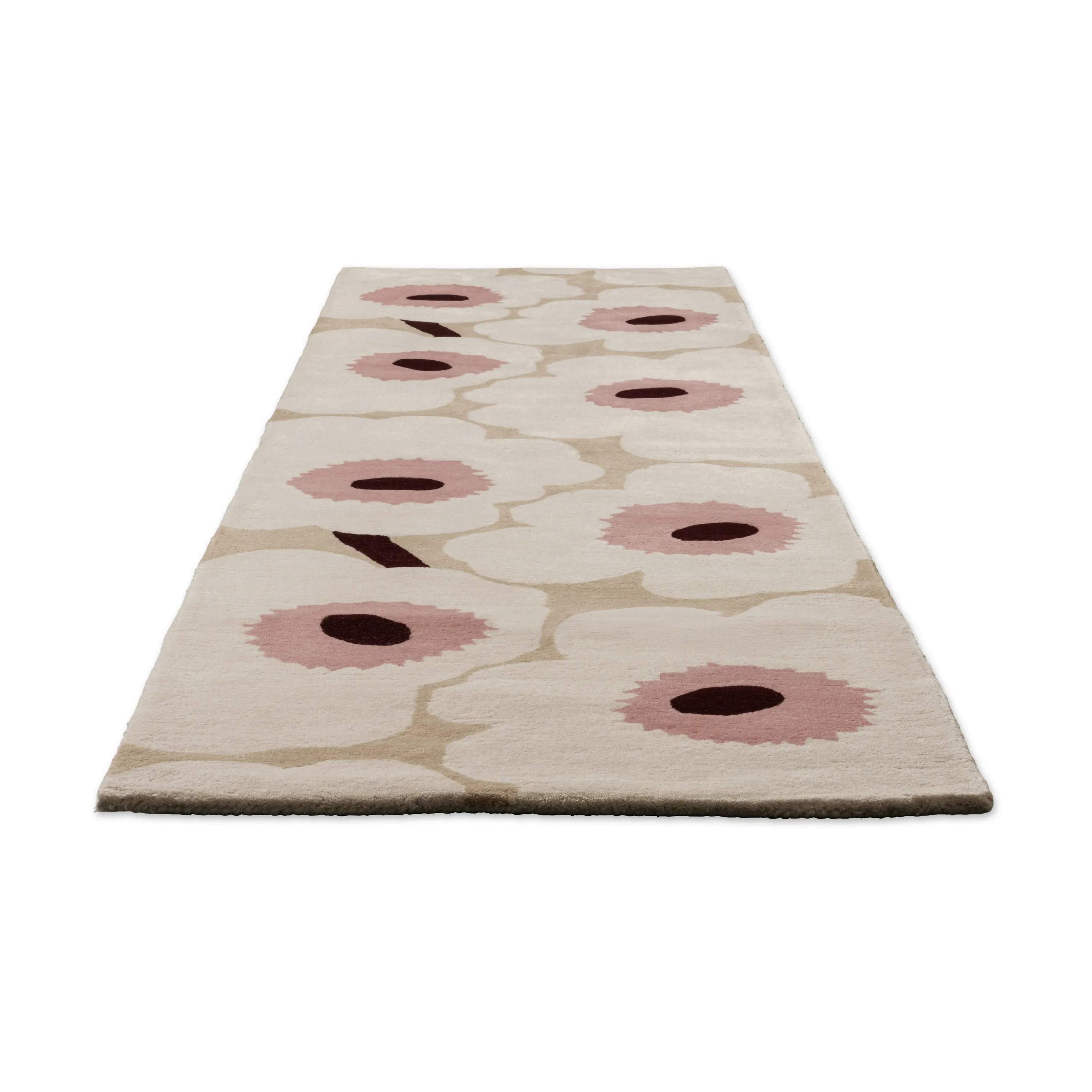 Marimekko by Brink & Campman Gulvtæpper Unikko Tæppeløber i Beige/Lyserød, B80 x L300 cm, 3