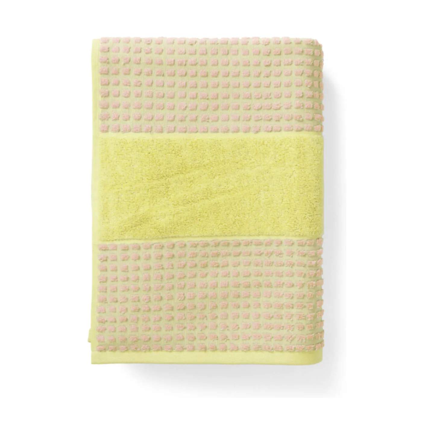 Juna Håndklæder Check Håndklæde i Gul/Pink, B50 x L100 cm, 4