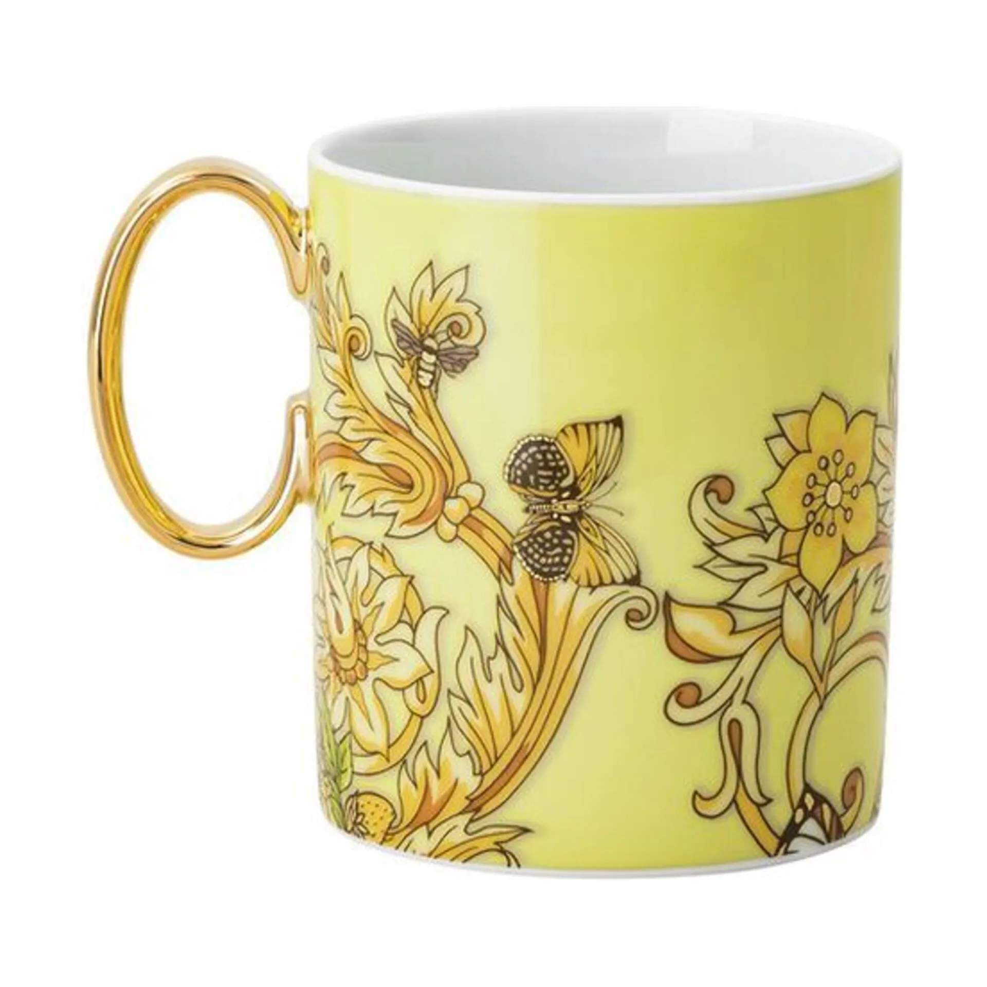 Versace Krus og kopper med hank Le Jardin Krus i Yellow, 1