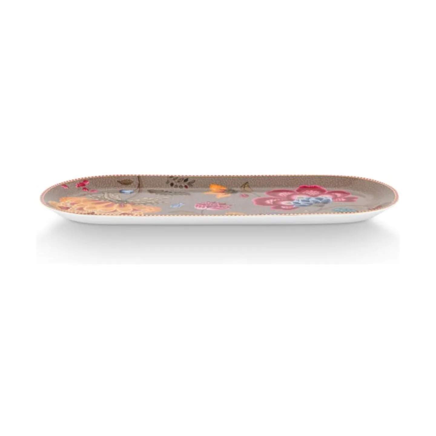 PIP Studio Serveringsfade Blooming Tales Kagefad i Khaki, 3
