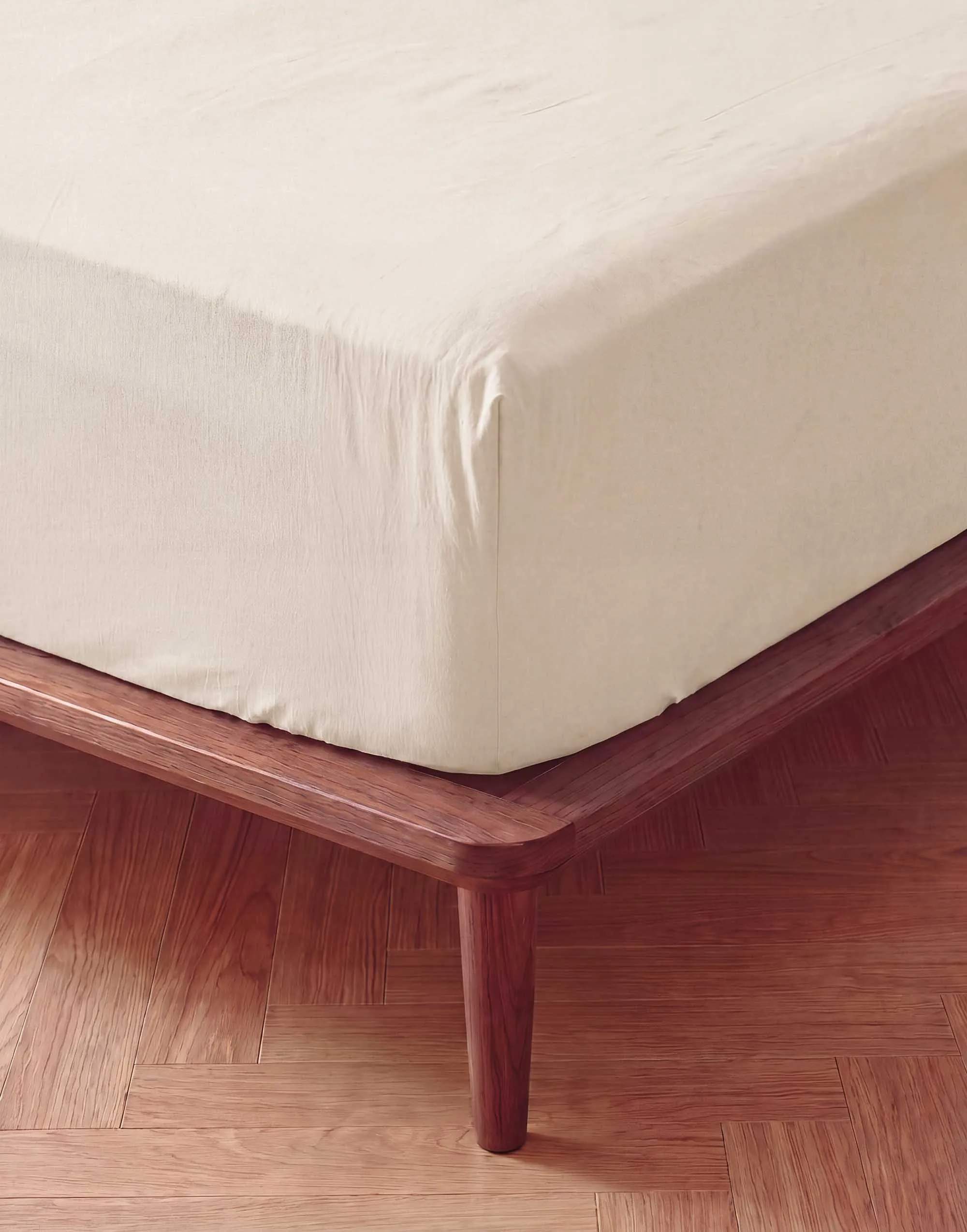 Essenza Lagner Fine Organic Jersey Boxlagen i Vanilla, B160 x L220 cm, 4