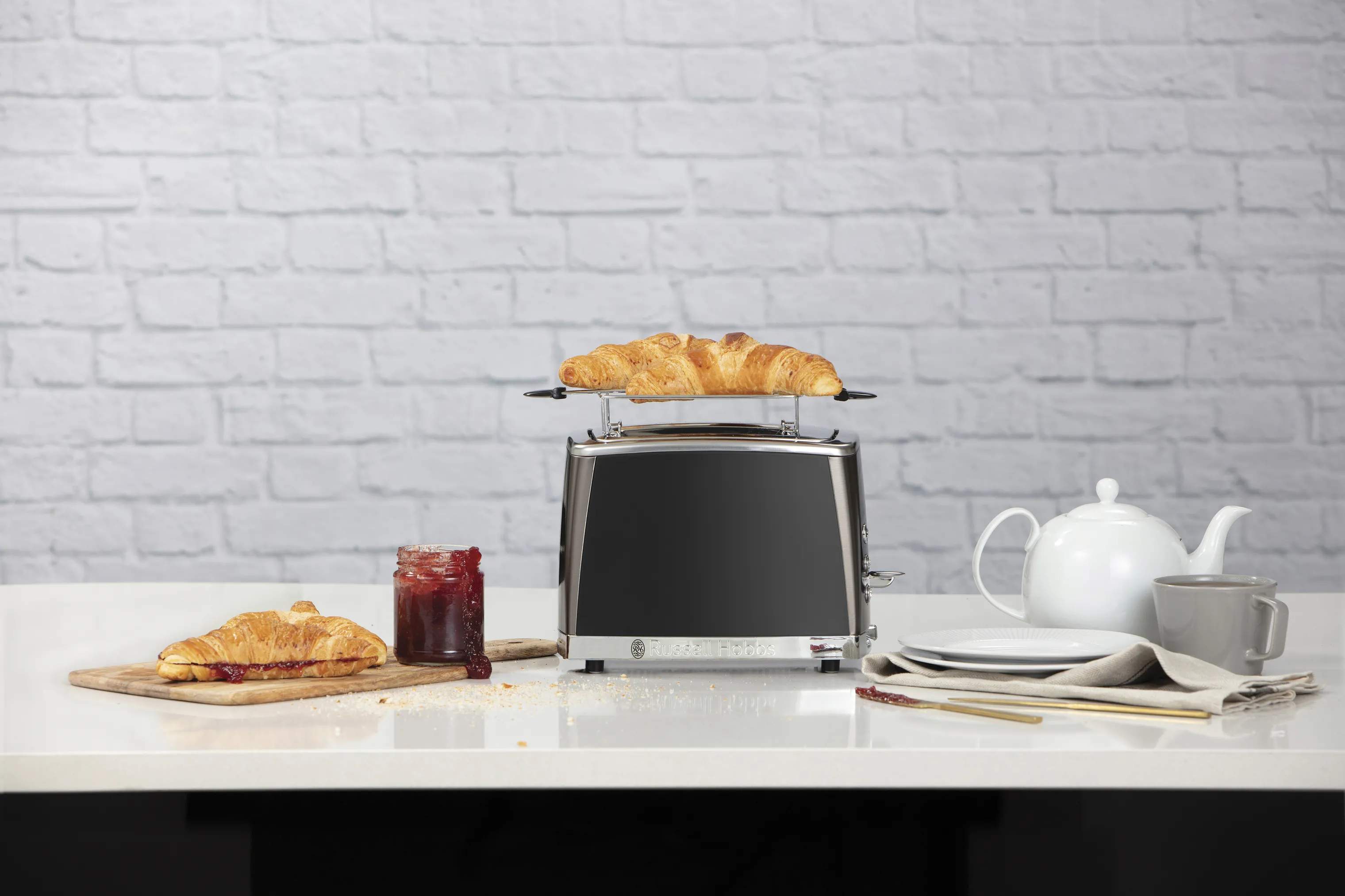 Russell Hobbs Brødristere Matte Black Brødrister i Sort, 2
