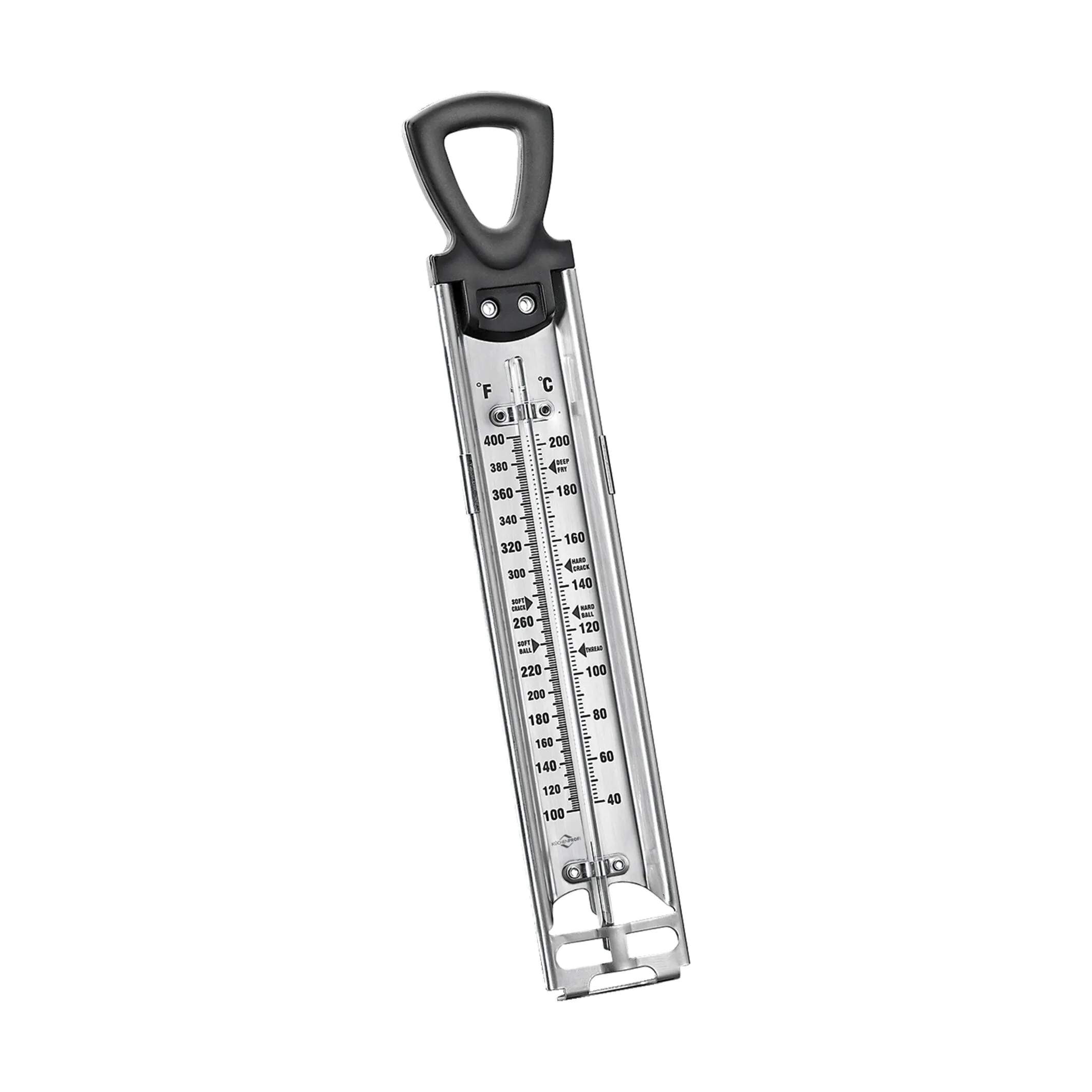 Sukkertermometer, stål, large
