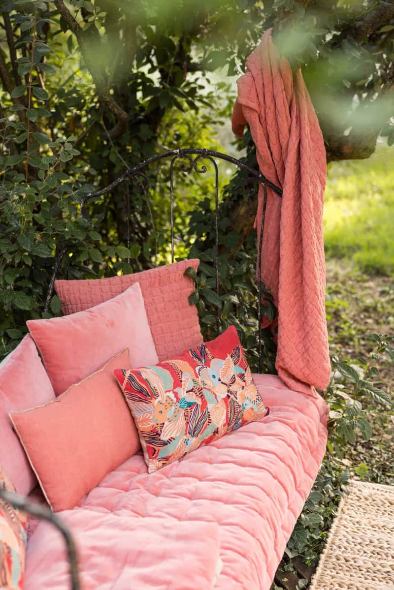Vivaraise Sengetæpper Swami Sengetæppe i Peach, B180 x L260 cm, 3