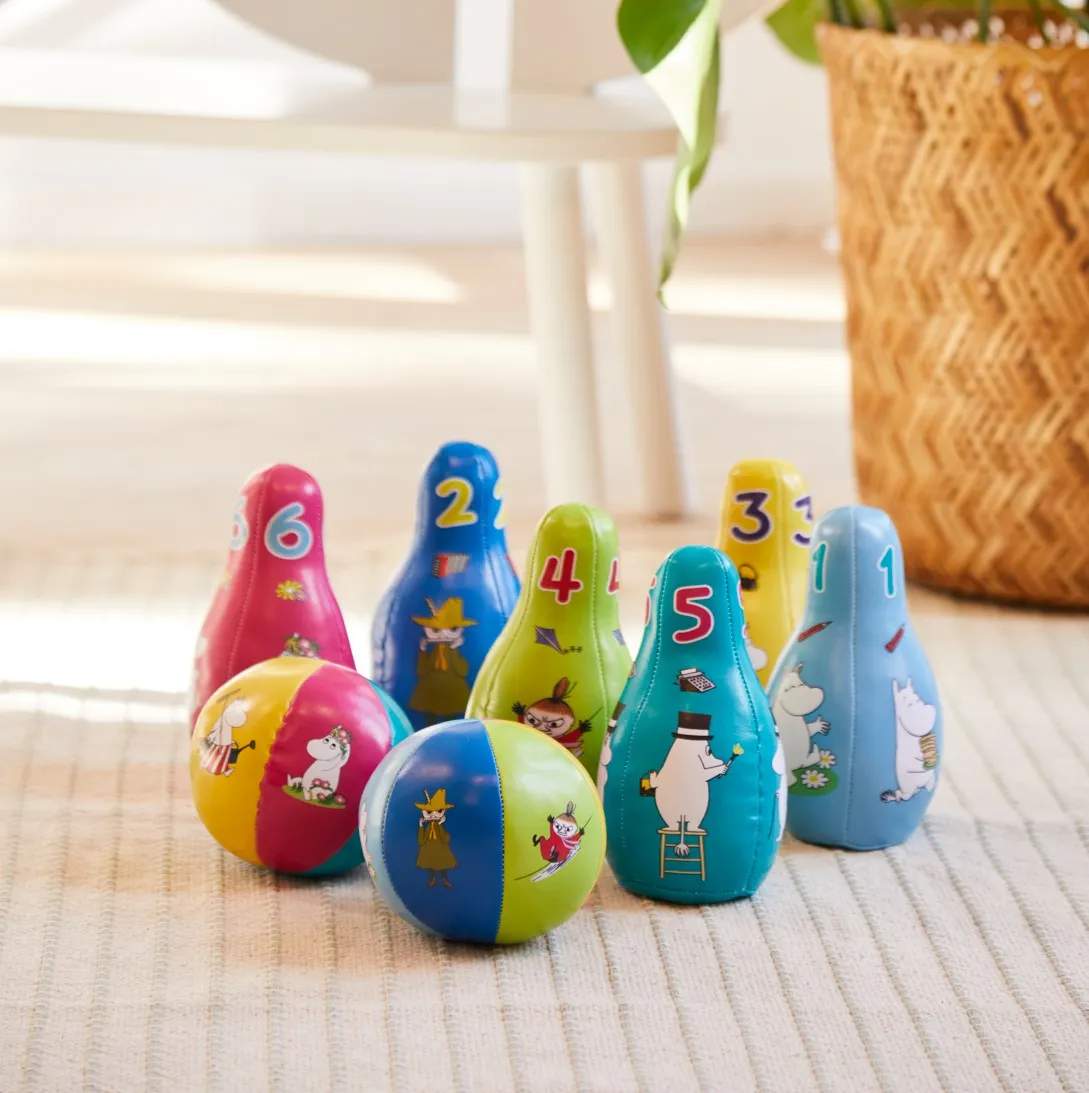 Barbo Toys Spil Moomin Bowlingsæt i Multifarvet, 2